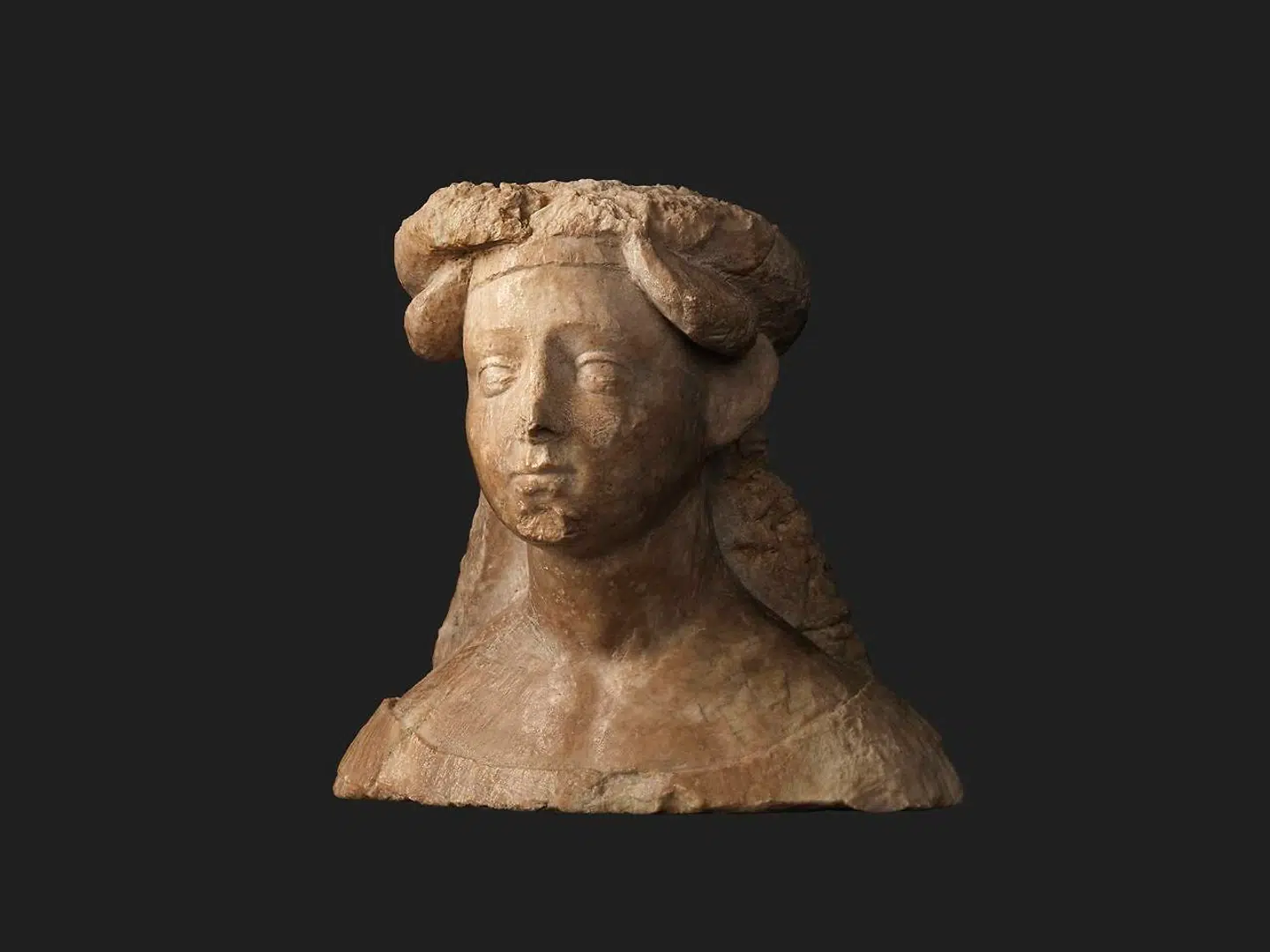 Margrete I. Den lille skulptur er måske et forarbejde til hendes sarkofag i Roskilde Domkirke.