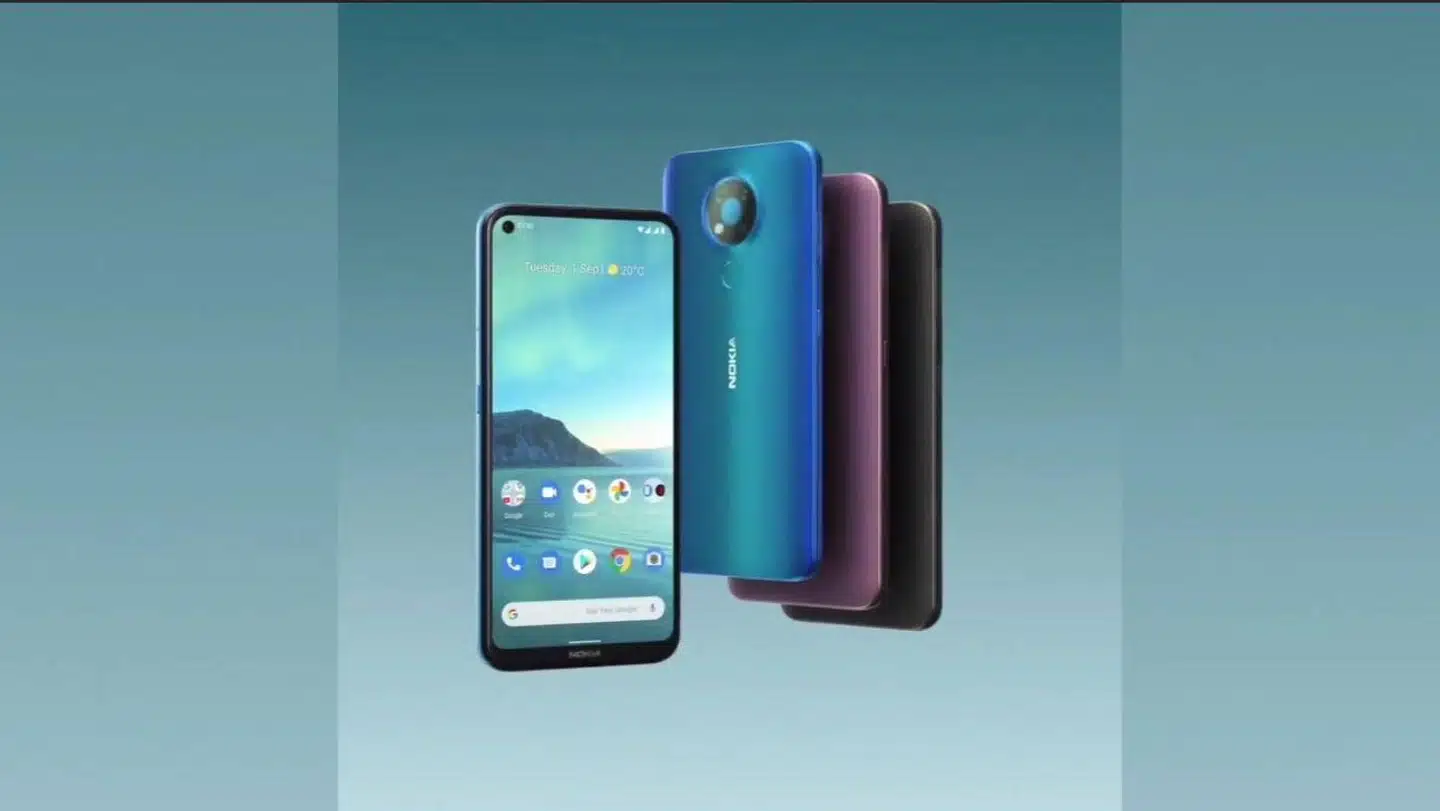 Den nye Nokia 3.4 er den første med skærm fra kant til kant.