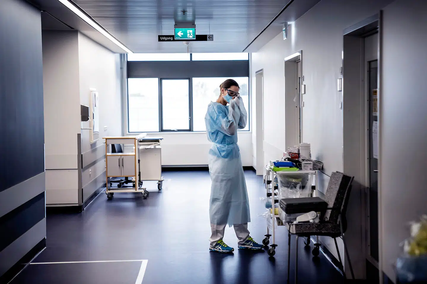 (ARKIVFOTO) Covid-19-afsnit på Slagelse Sygehus.