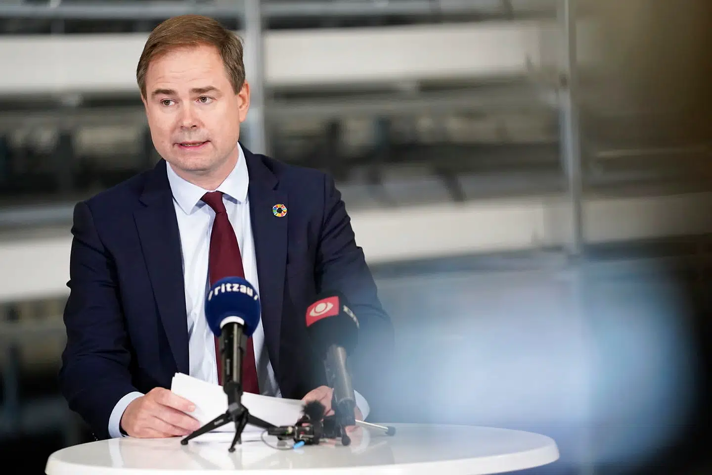 Finansministeren Nicolai Wammen (S) og erhvervsminister Simon Kollerup (S) lancerer Danmarks grønne fremtidsfond, hos virksomheden Nordic Harvest i Taastrup mandag den 14. september 2020.