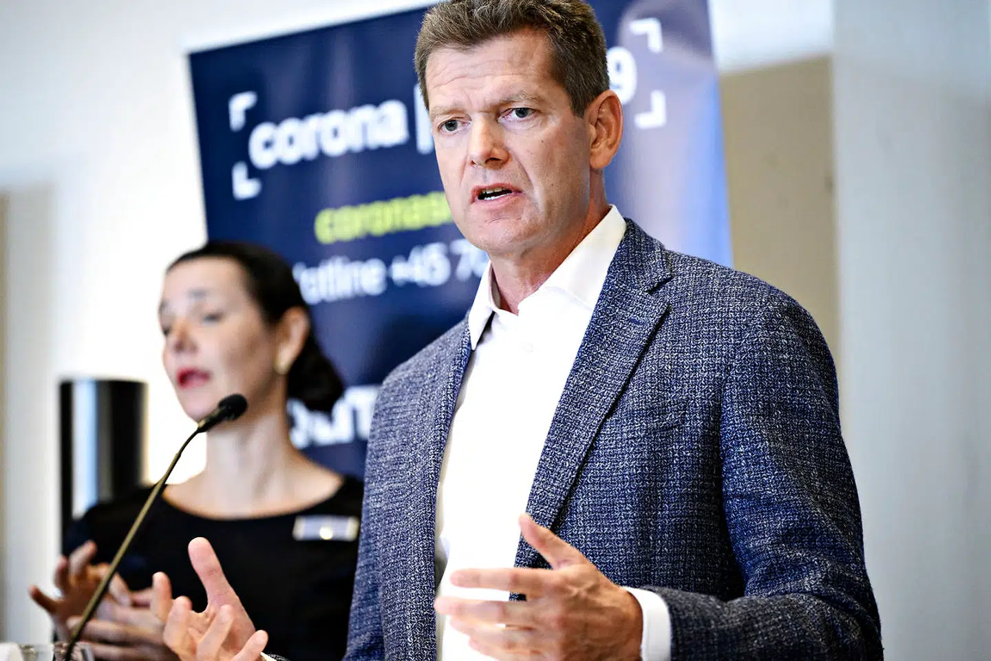 ARKIVFOTO: Direktør i Sundhedsstyrelsen Søren Brostrøm, da Sundheds- og Ældreministeriet afholder pressemøde om status for udviklingen i antallet af smittede med covid-19 i Danmark og særligt København og Odense, i Eigtveds Pakhus i København mandag den 7. september 2020.