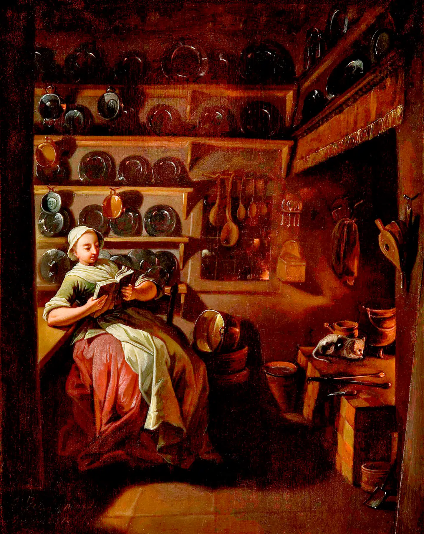 Skrifterne under Struensee-perioden blev ivrigt købt og læst. En ny bred offentlighed viste sig, og hvor kongen og kirken tidligere havde kontrolleret det offentlige rum, kom nye frække skribenter til og blev læst af en bred offentlighed. Også kvinder læste skrifter og pamfletter, og maleren Jens Juel malede i 1764 denne pige i et køkken, der fordyber sig i en bog.