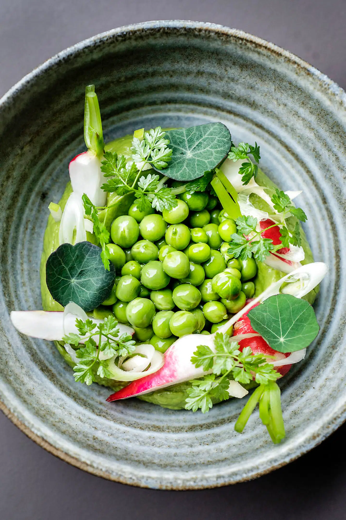 Avocadocreme m. ærter.