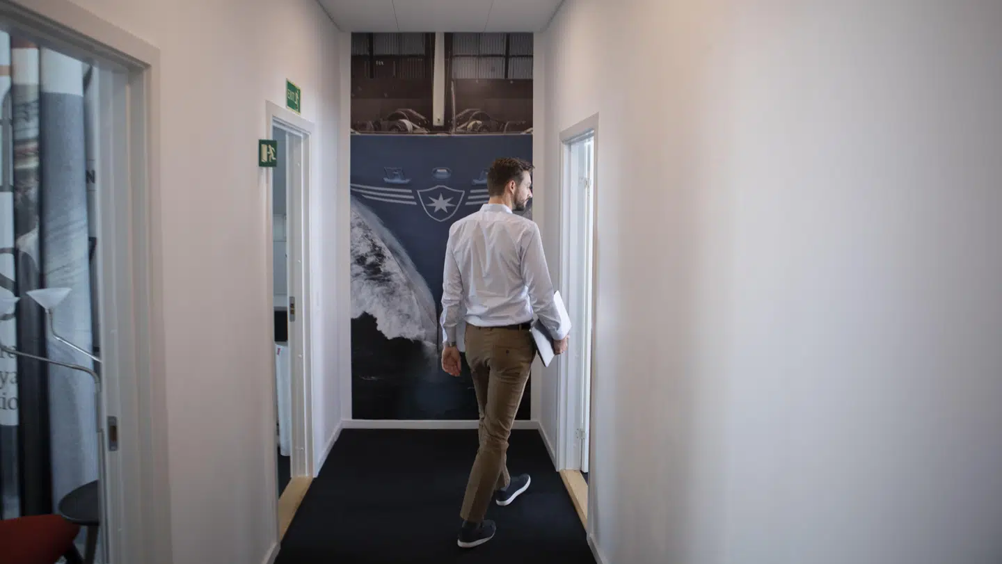 »Det var meget tæt på fuld plade,« siger Mads Hørlyck om jobbet hos Maersk Growth, hvor han arbejder med investeringer i startup-virksomheder. (Foto: Frej Rosenstjerne)