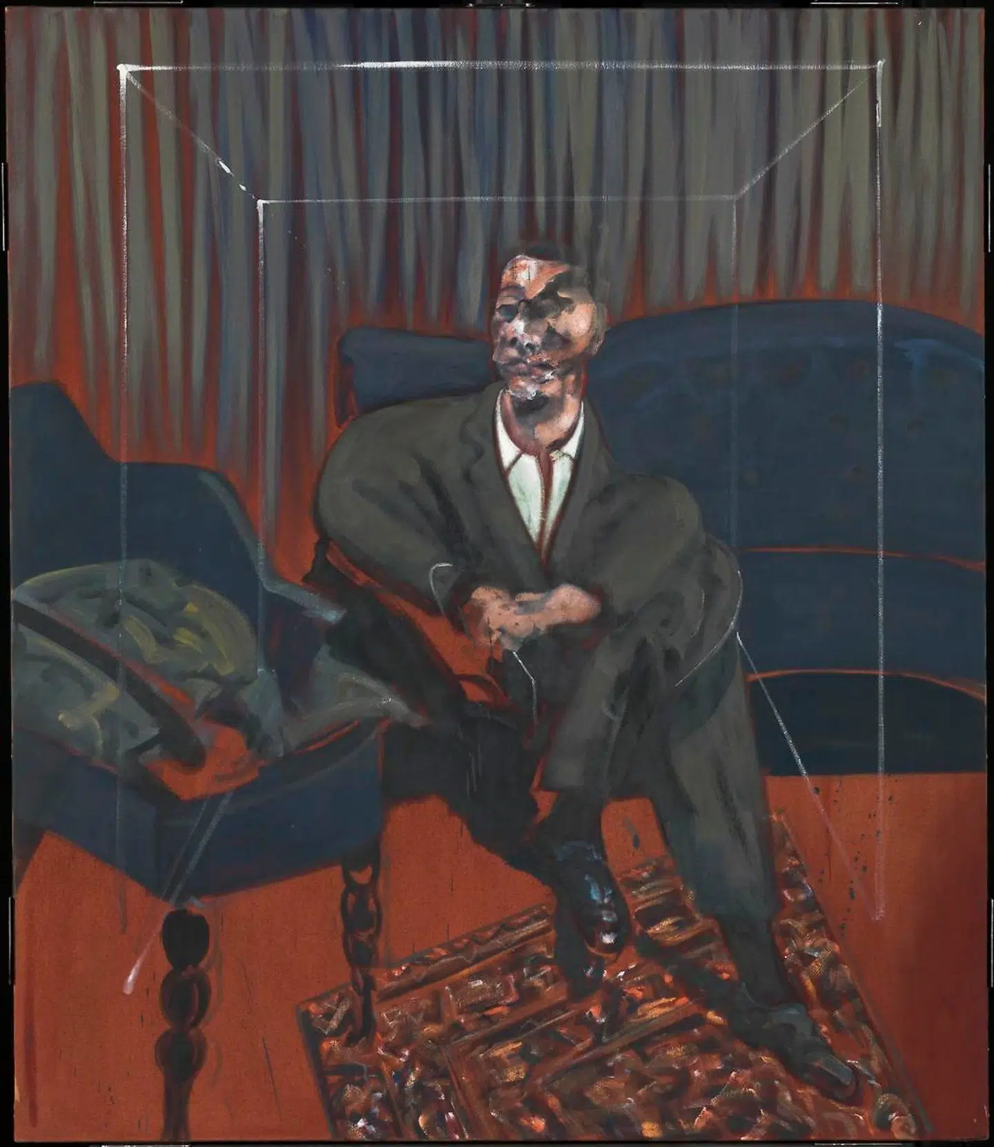 »Kunne jeg vælge helt frit, ville jeg nok vælge et maleri af Francis Bacon eller Caravaggio,« afslører Hans Alf. »Seated Figure« af Francis Bacon (1909-92).