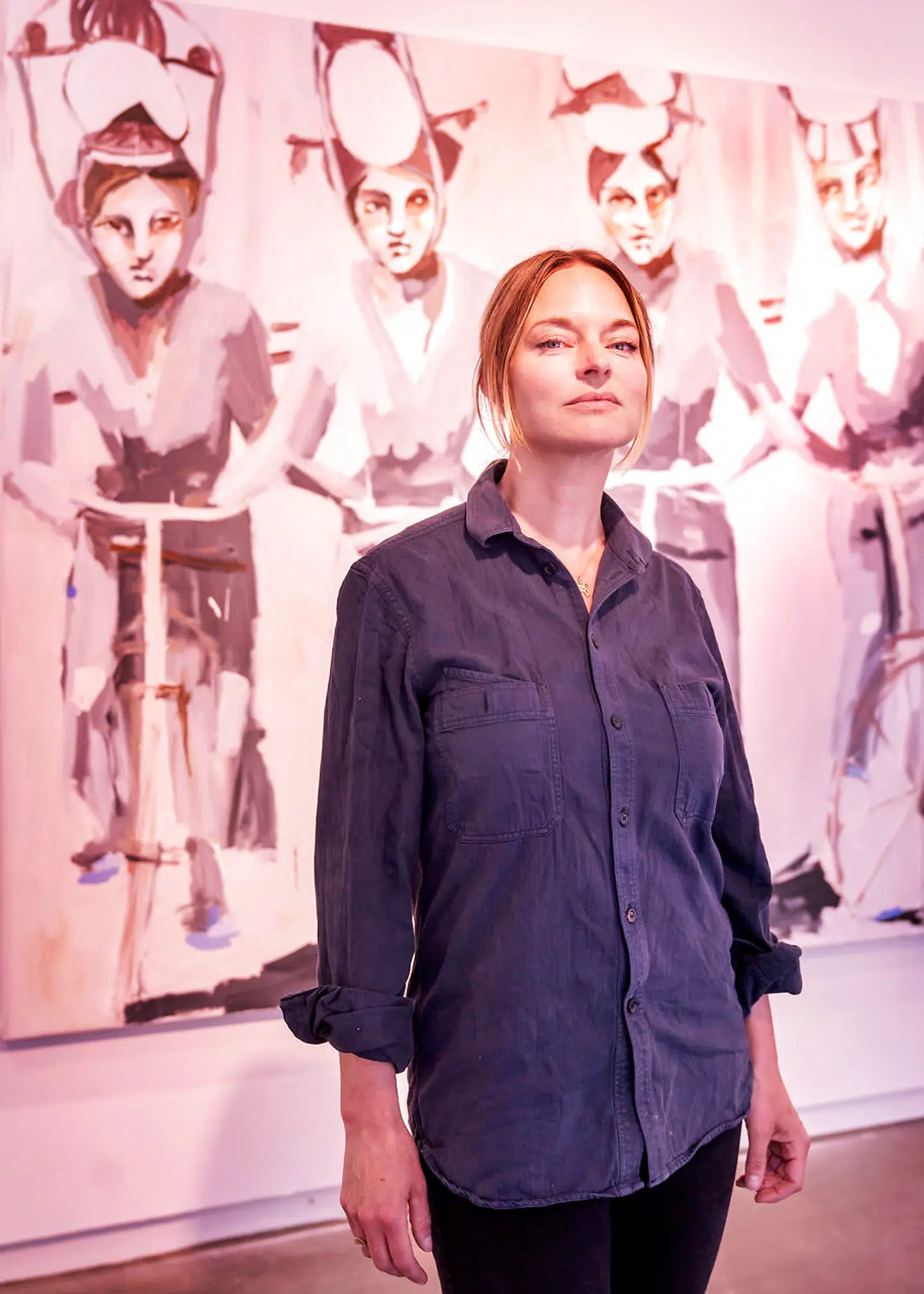 »Vi er i gang med at skildre hinanden på syrede måder. Det er ægte frisættende, at alt endeligt er muligt, og alt er tilladt,« siger billedkunstner Mie Olise Kjærgaard.