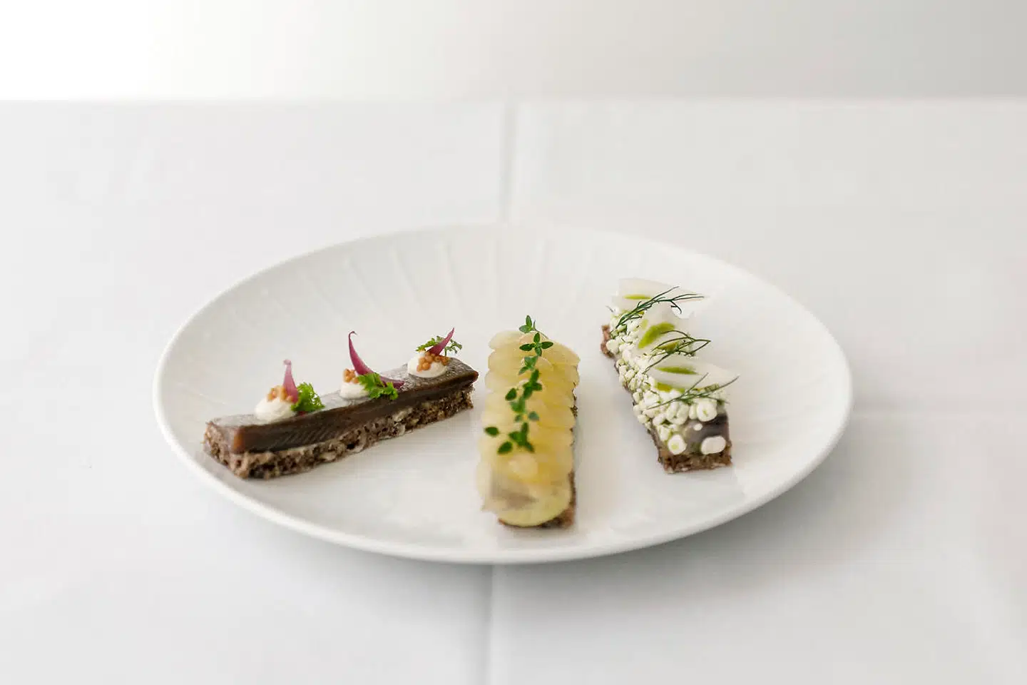 Årets bedste sildetallerken: Lakridssild, dildsild og peberrodssild.