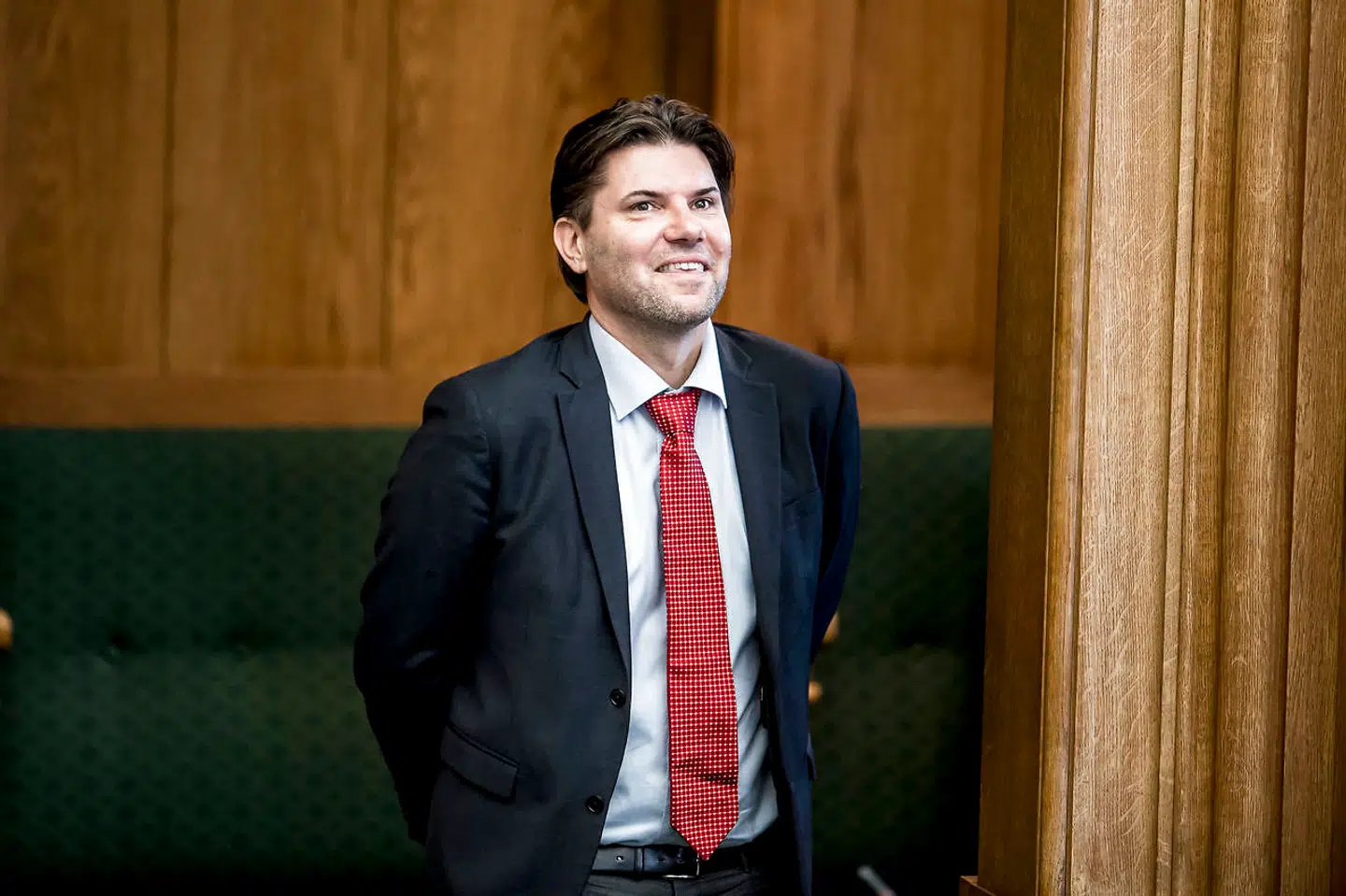 Mads Fuglede (V) før folketingets åbningsdebat i folketingssalen på Christiansborg, torsdag den 5. oktober 2017.. (Foto: Mads Claus Rasmussen/Scanpix 2017)