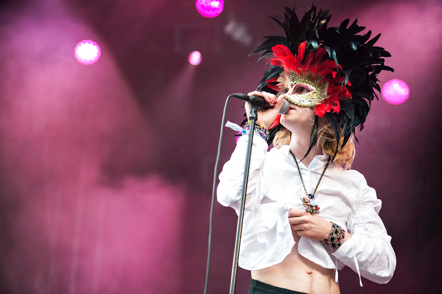 Bisse fra sin koncert på Northside Festival 2017.