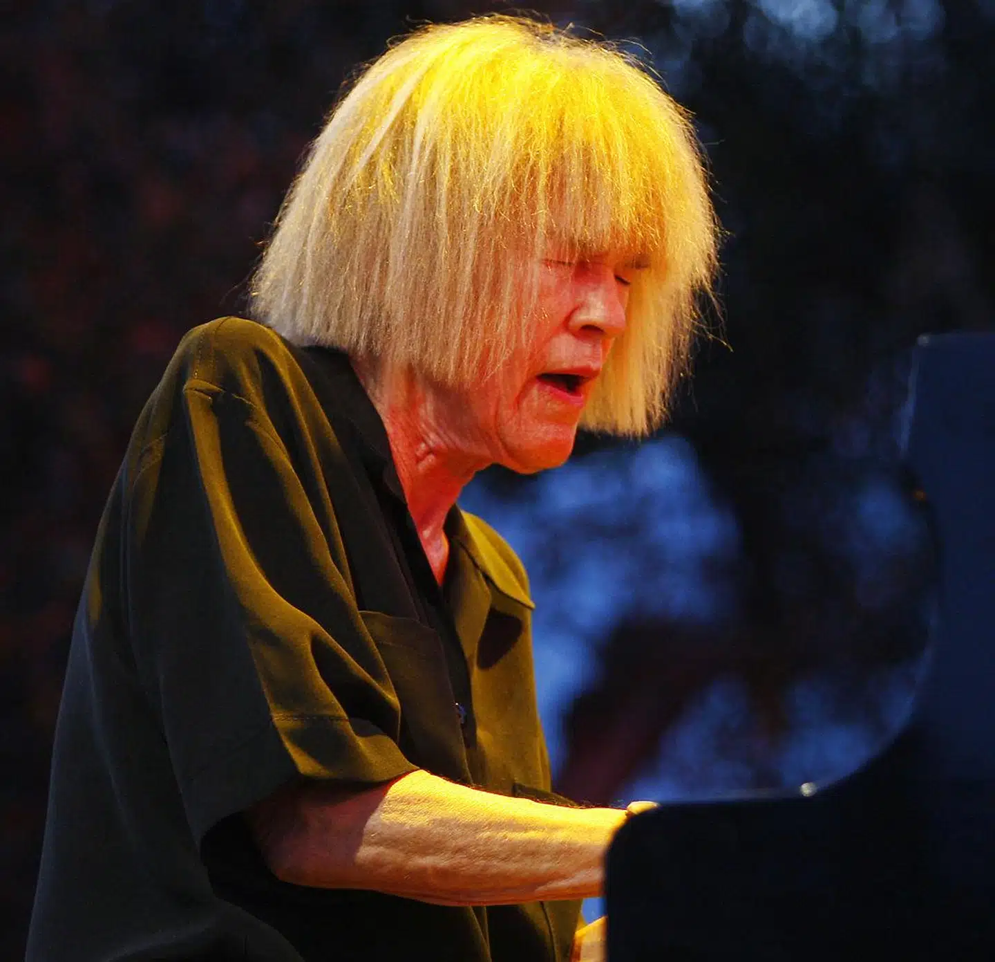 Pianisten Carla Bley på Nice Jazz Festival i Frankrig i 2009