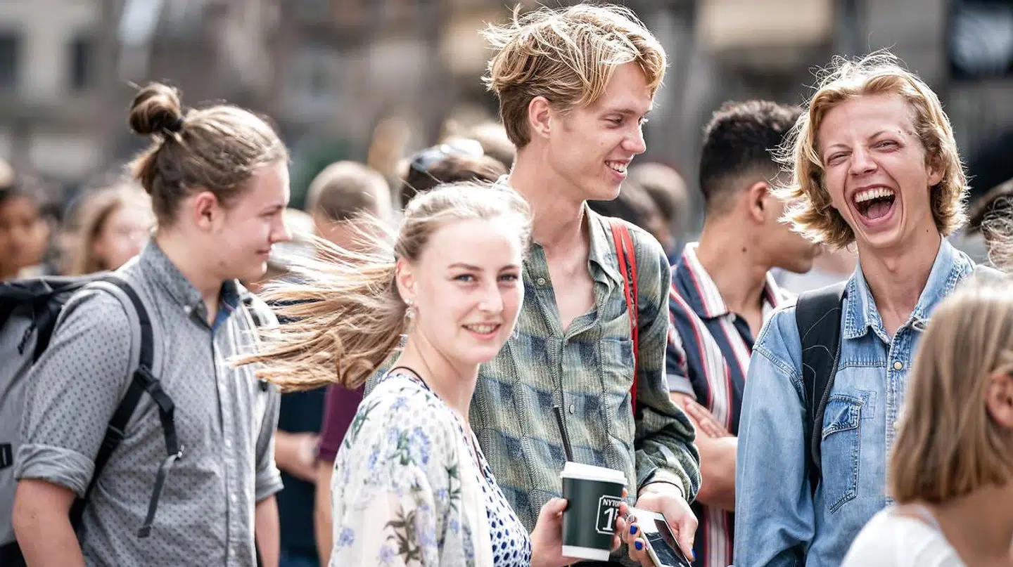 Sidste år var immatrikulationsfesten på Københavns Universitet på Frue Plads i København fysisk, som det fremgår af fotoet. I år bliver den digital.