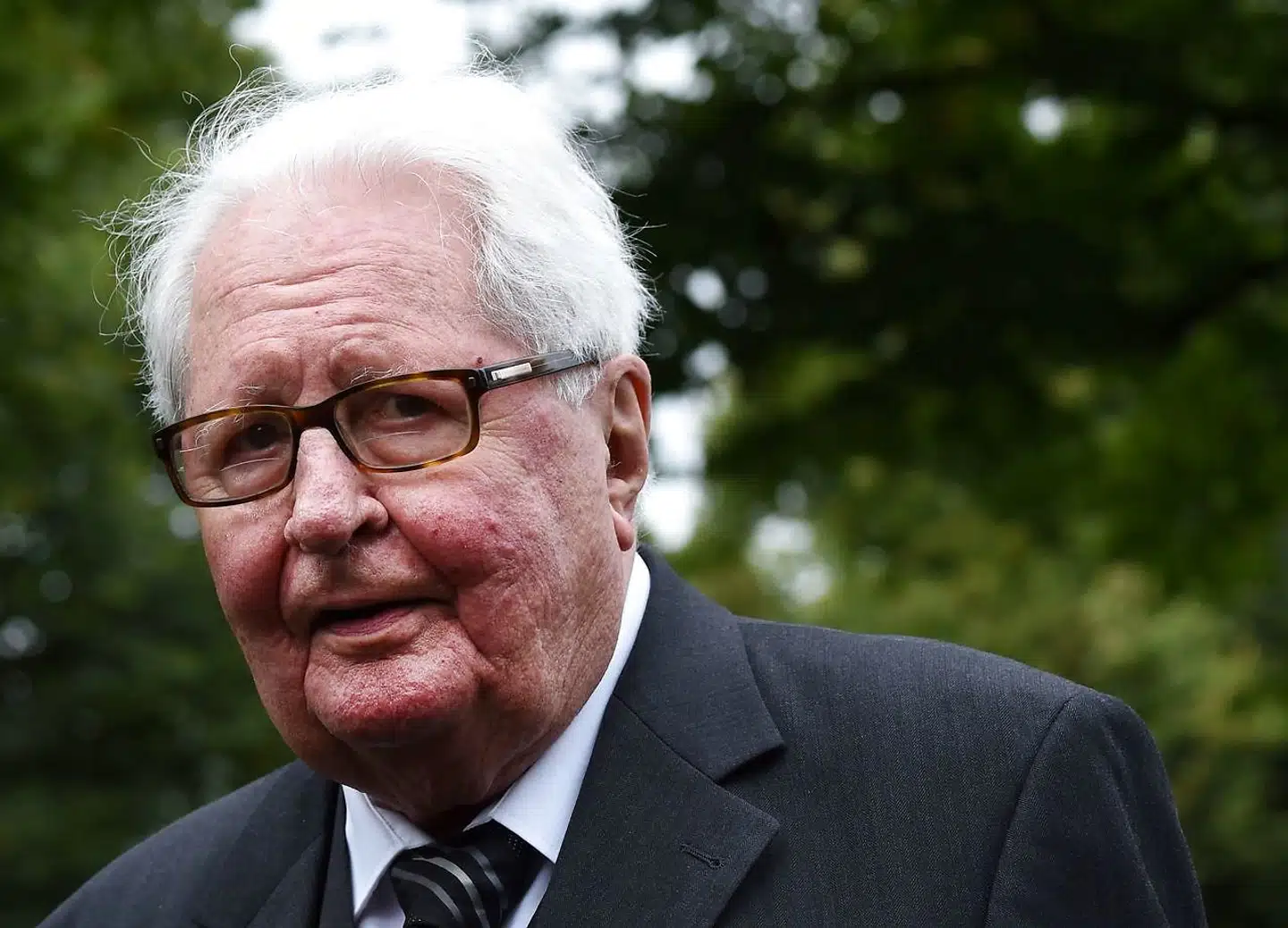 (ARKIVFOTO) Foto af Hans-Jochen Vogel (Photo by Christof STACHE / AFP)