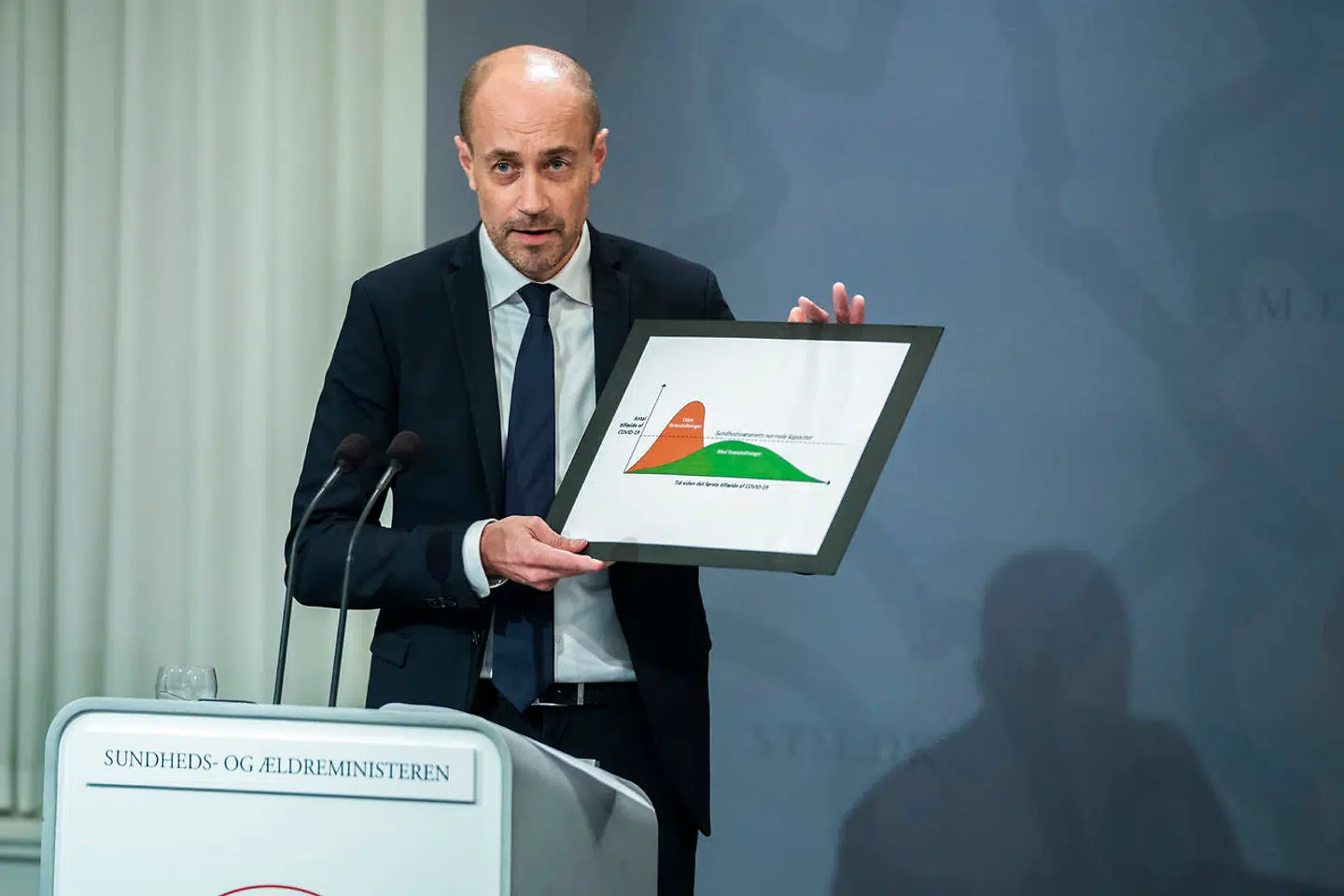 »Vi følger meget tæt udviklingen, og jeg vil informere om, at vi aktuelt ser en stigning i antal bekræftede tilfælde med covid-19,« skrev Magnus Heunicke onsdag aften i et opslag på Facebook.