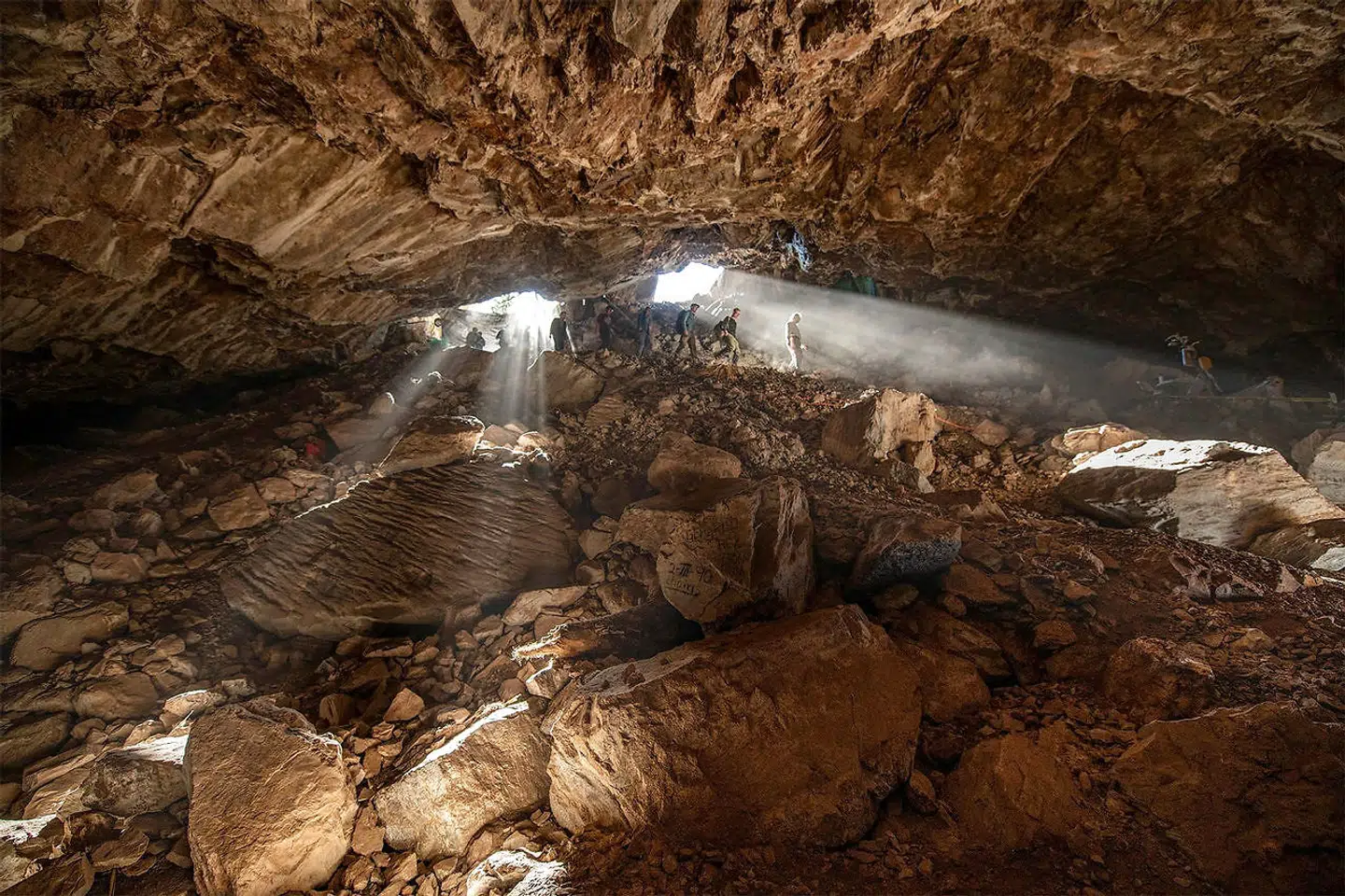 Et billede fra Chiquihuite-hulen i Mexico, hvor det nu menes, at mennesker muligvis boede for omkring 30.000 år siden. Det er dobbelt så lang tid tidligere, end man førhen har troet.