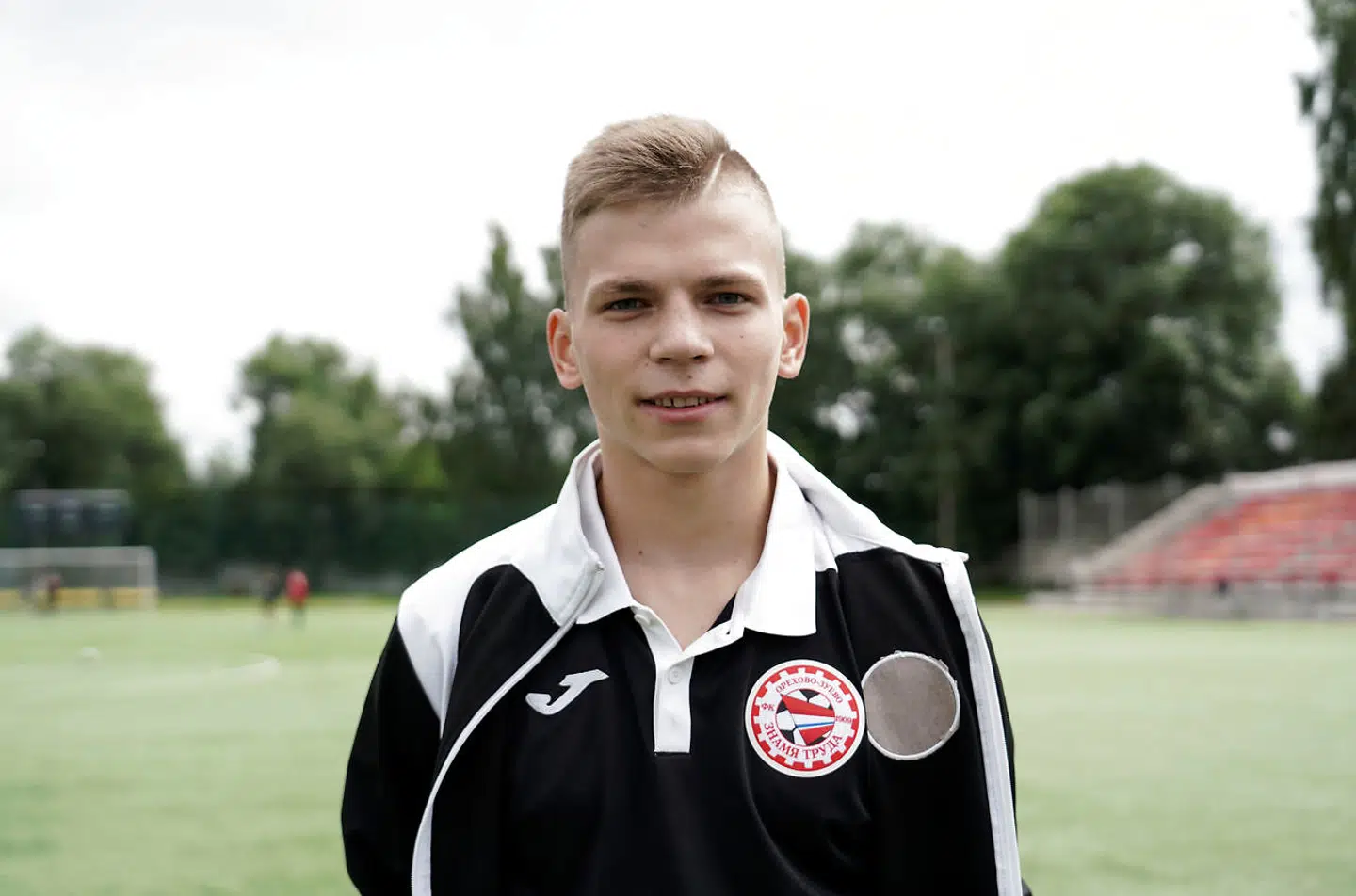 Ivan Zaborovsky, den 16-årige russiske målmand, der 4. juli blev ramt af lynet.