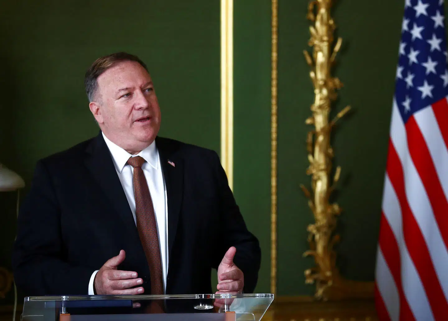 Mike Pompeo har forinden sit besøg i Danmark været på besøg i London. Her har forholdet til Kina også været på dagsordenen.