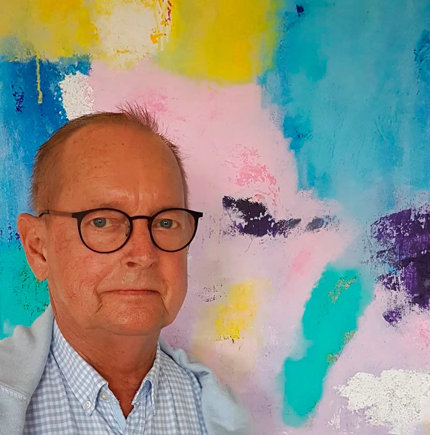 Den tidligere chefredaktør har i sit pensionistliv kastet sig over maleriet. Privatfoto