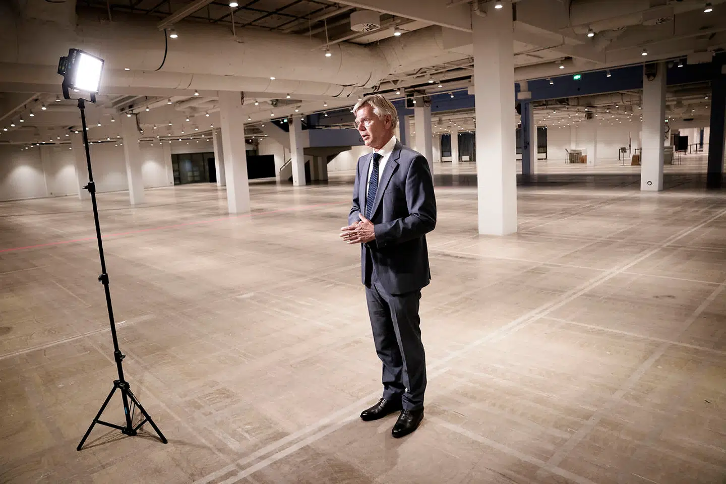 Bestyrelsesformand for Danske Bank, Karsten Dybvad i forbindelse med generalforsamlingen i Bella Center, København, tirsdag den 9. juni 2020.