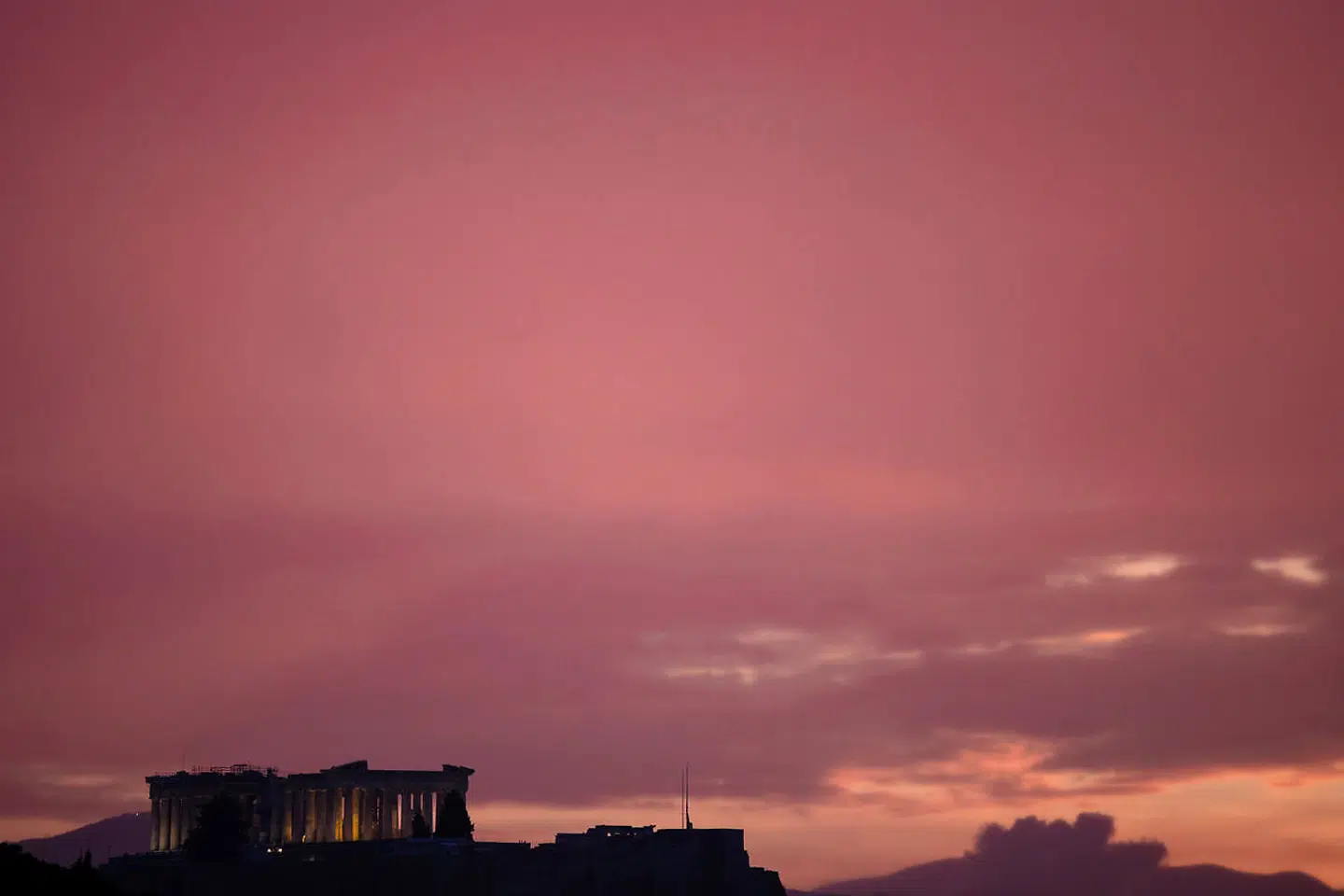 Parthenon på Akropolis i Athen gjorde stort indtryk på den 15-årige Rudolph Tegner.