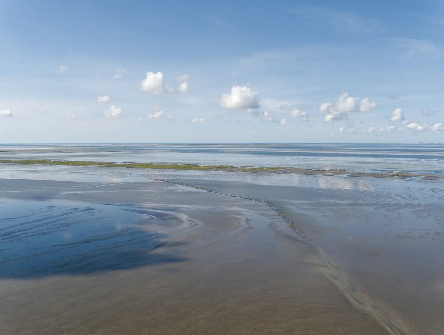 Det flade vadehav strækker sig fra Ho Bugt til Den Helden i Holland og er spisekammer for millioner af trækfugle.