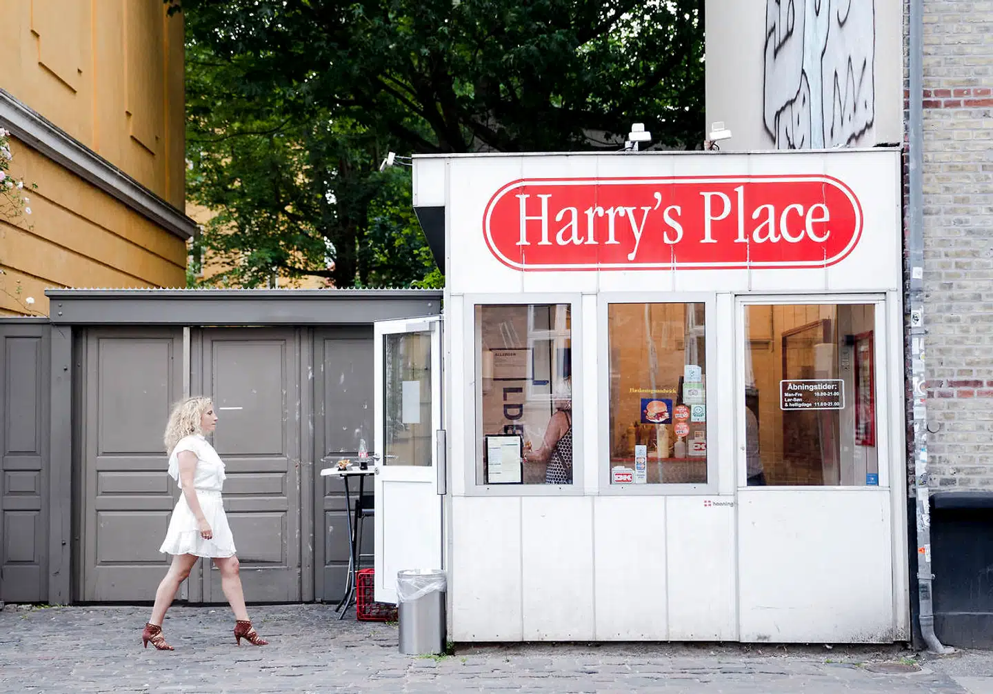 Forfatter Dy Plambeck plejede at komme meget på Harry's Place, hvor hele verdenssituationen blev vendt med gode venner.