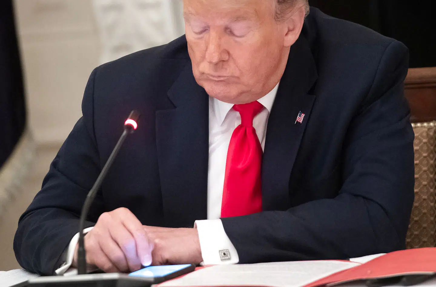 For tredje gang markerer Twitter præsidentens indhold på det sociale medie.