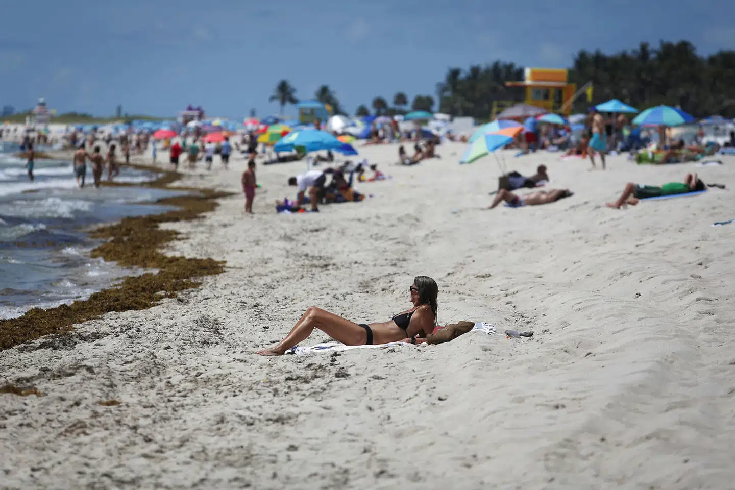 Folk strømmer igen til Miami Beach i Florida for at nyde sommervejret efter lang isolation. Der er bare et problem: Der har aldrig været flere syge med covid-19 i hele Florida, end der er nu.
