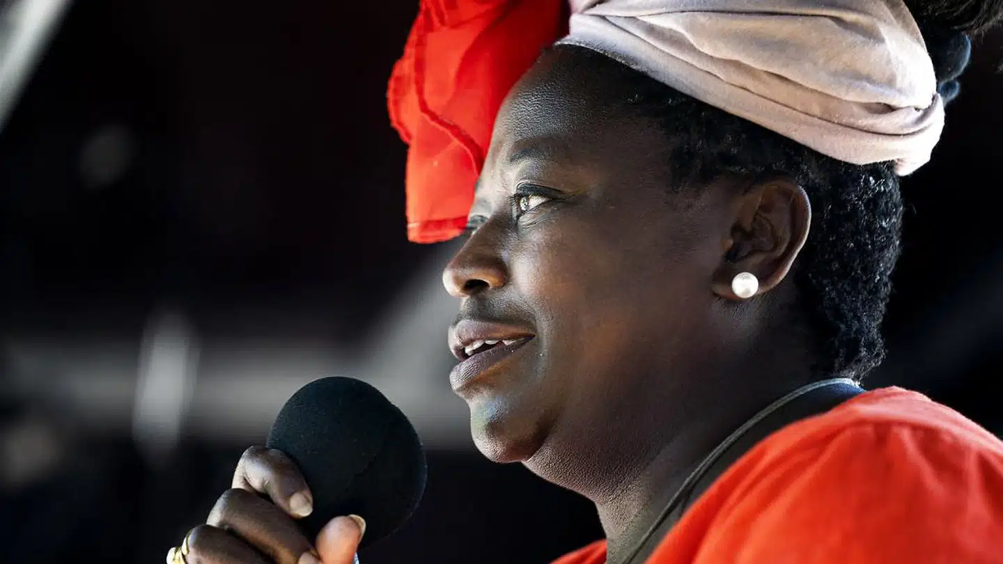 Bwalya Sørensen, der er talskvinde for Black Lives Matter i Danmark, ønsker ikke at forholde sig til meldingen fra Indsamlingsnævnet. Arkivfoto: Ida Guldbæk Arentsen/Ritzau Scanpix