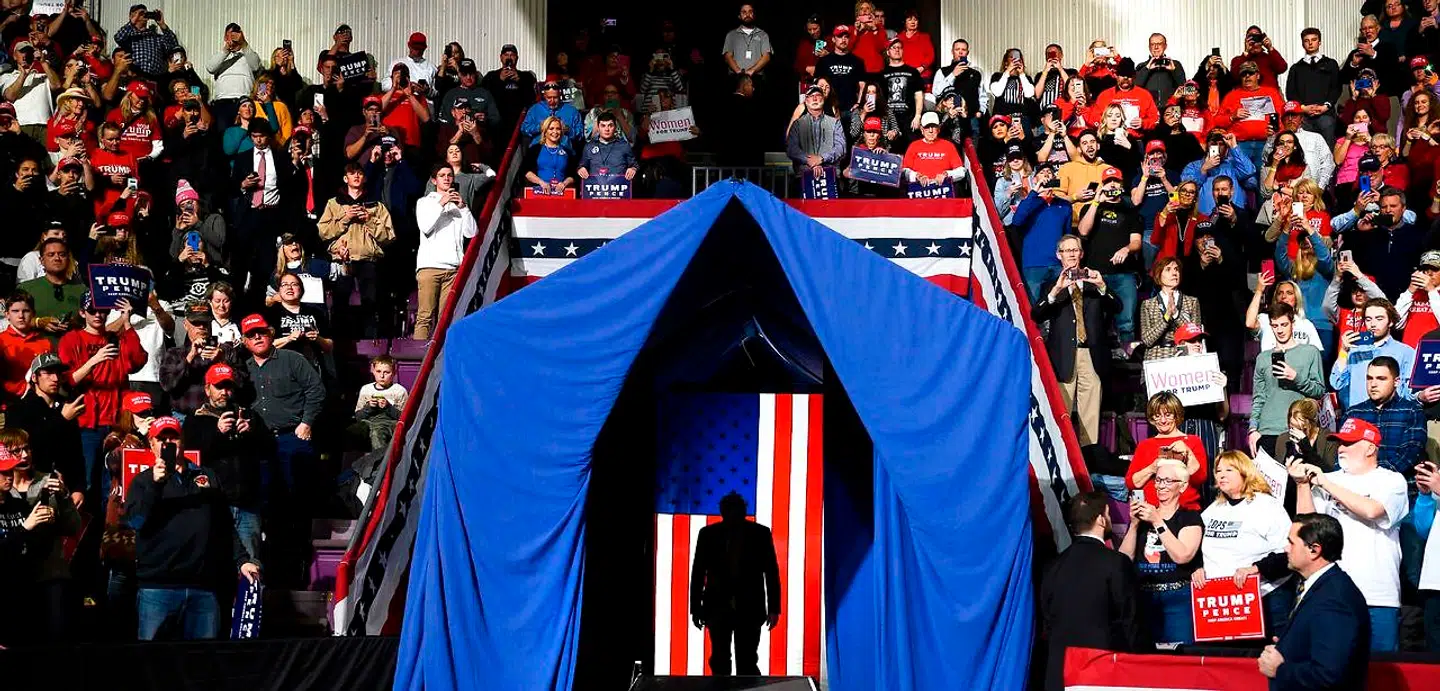 Præsident Donald Trump har ikke holdt et rally siden marts. Inden for de næste to uger har han dog tænkt sig at begynde at holde de store vælgermøder igen. Billedet her er fra februar og blev taget i Colorado.