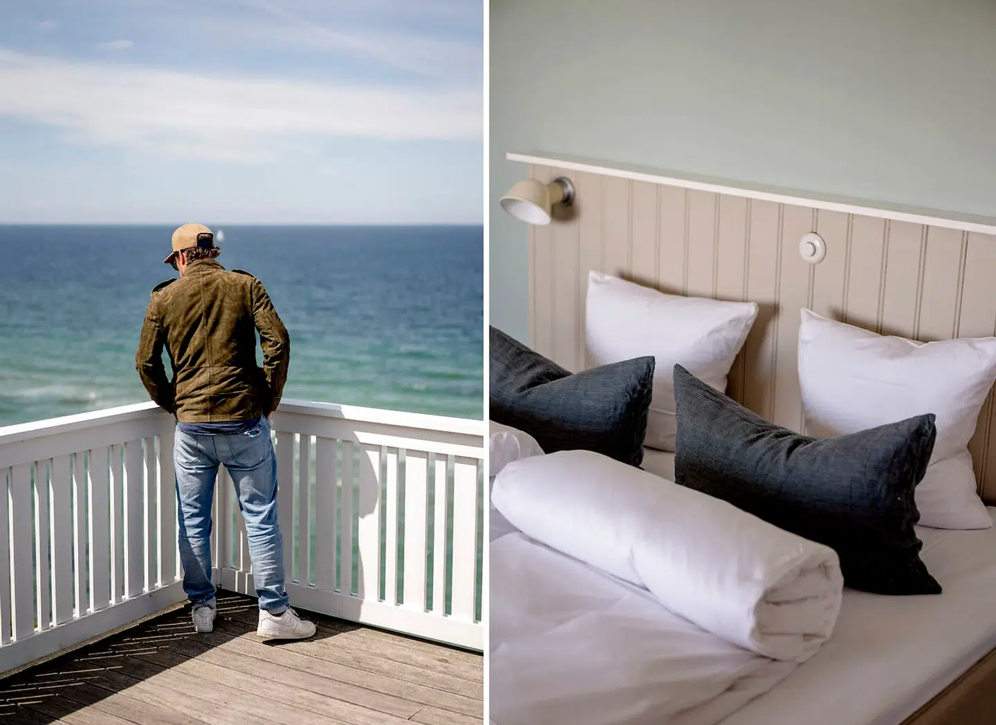 Flere af værelserne har deres egen terrasse.