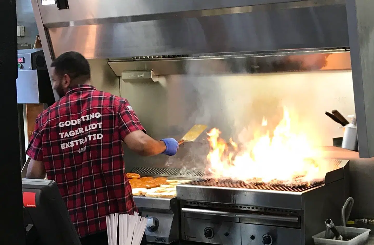 Burger Shack var det eneste sted, vi testede, hvor vi kunne vælge, om bøffen skulle være stegt »medium« eller »rød«.