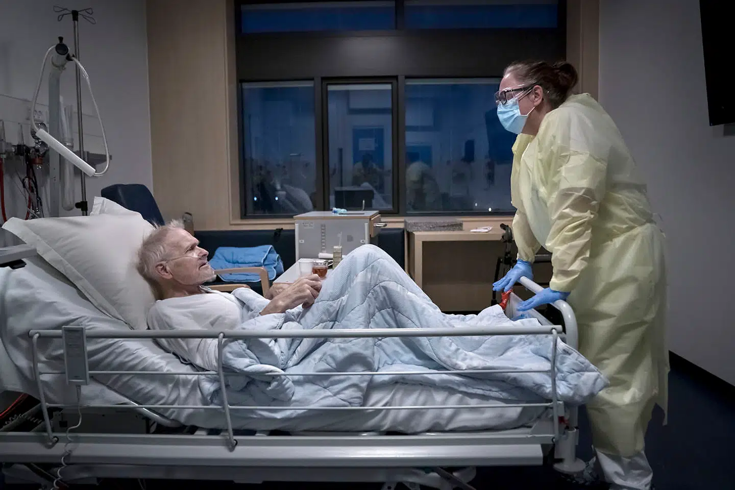 Arkivfoto. Slagelse Sygehus covid-19-afsnittet