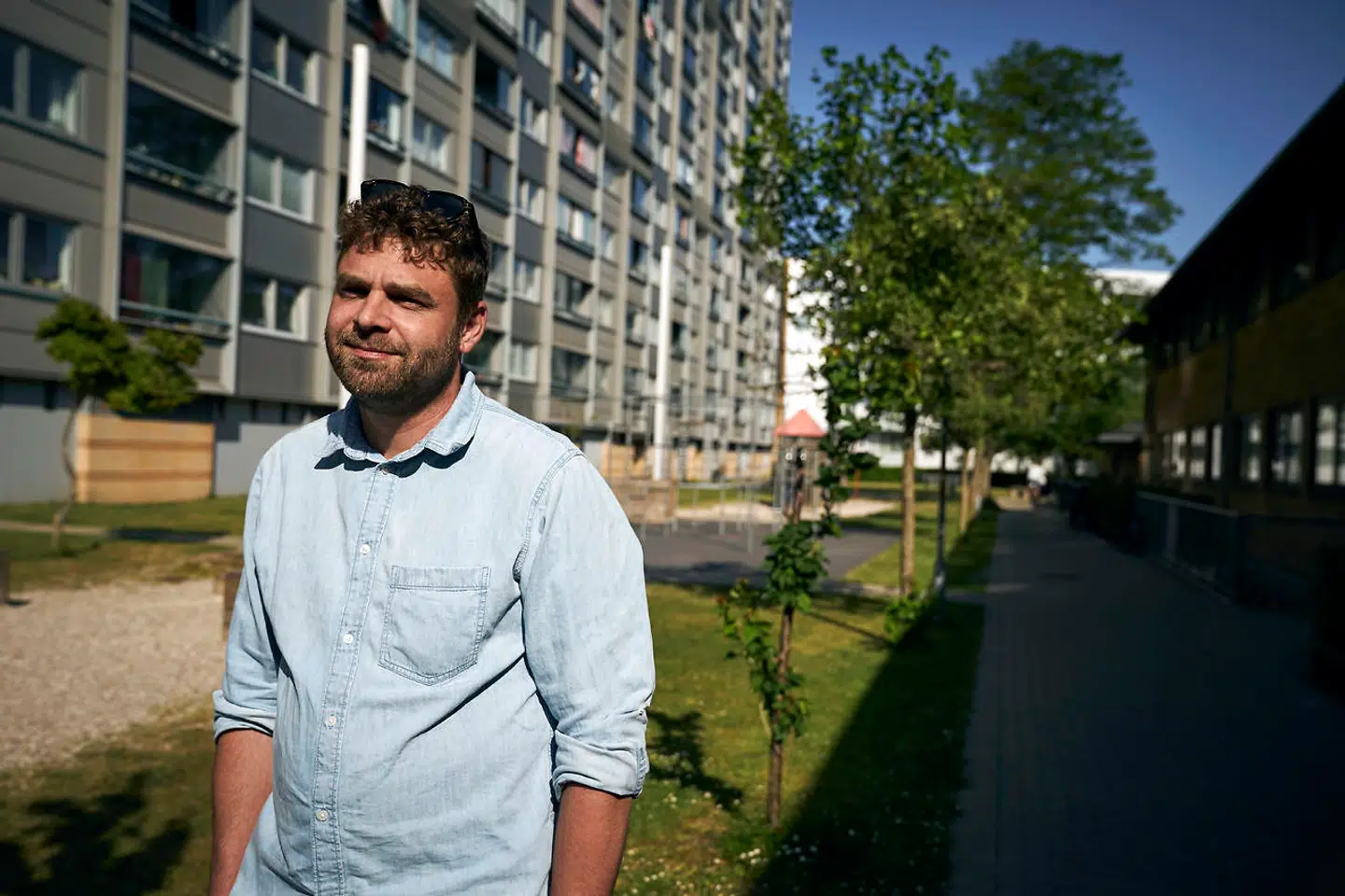 Søren-Emil Stenkjær Schütt, formand for afdelingsbestyrelsen i AKB i Lundtoftegade.