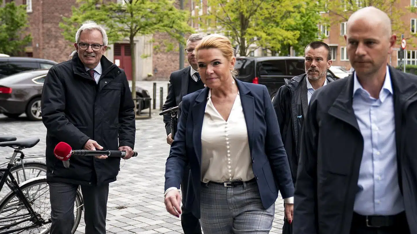 Forhenværende udlændingeminister Inger Støjberg ankommer til Retten på Frederiksberg 25. maj. Nye Borgerliges støtteindsamling til fordel for Inger Støjberg har onsdag rundet 330.000 kroner.