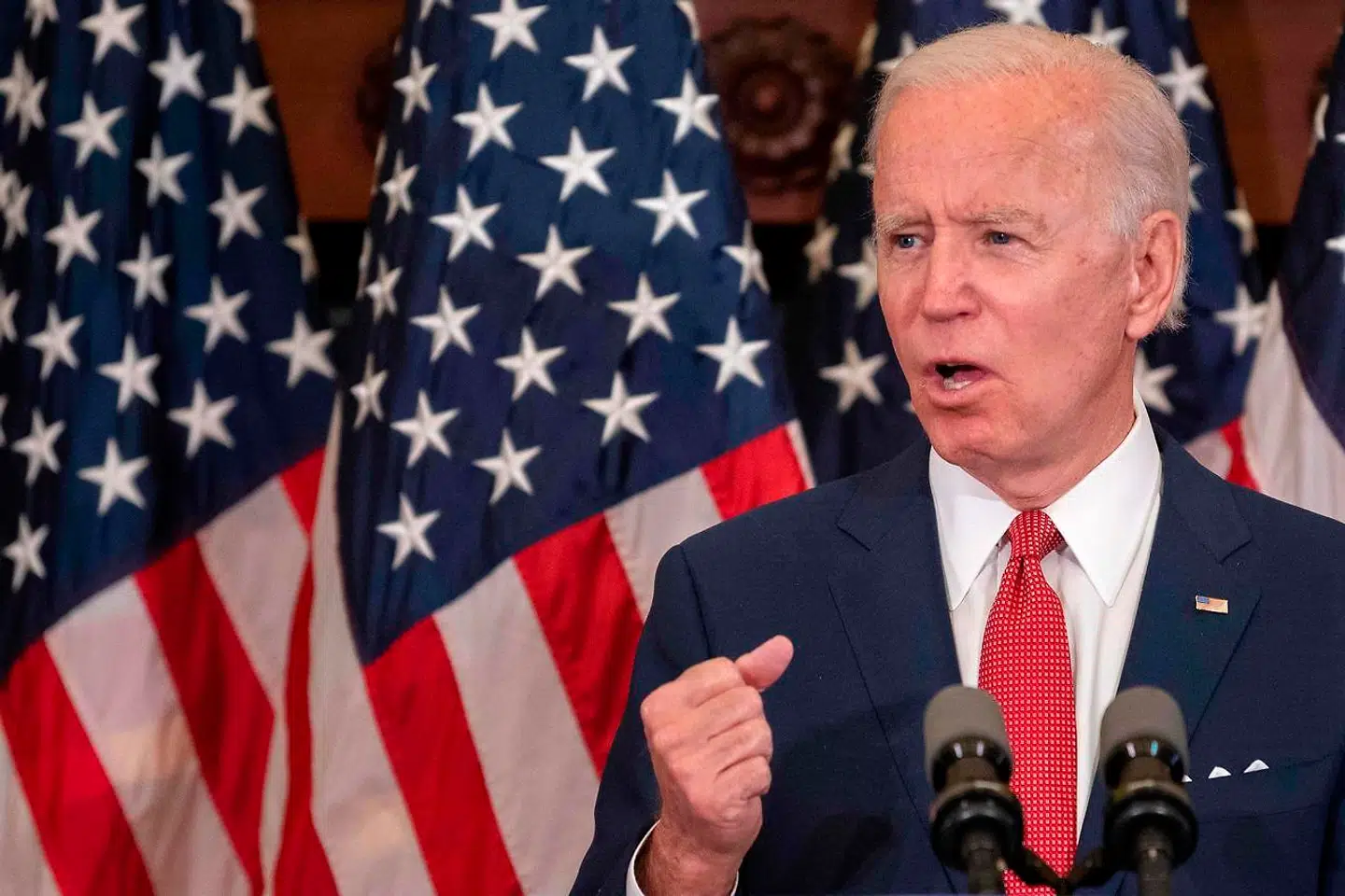 Joe Biden sagde i sin tale, at George Floyds død har været et »wake-up call« for nationen.