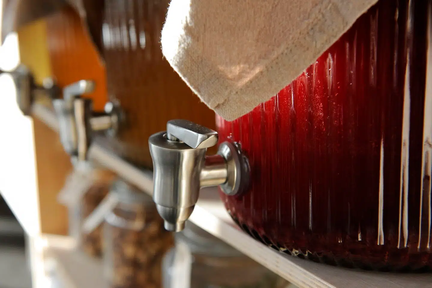 Fermenteringsbeholder.