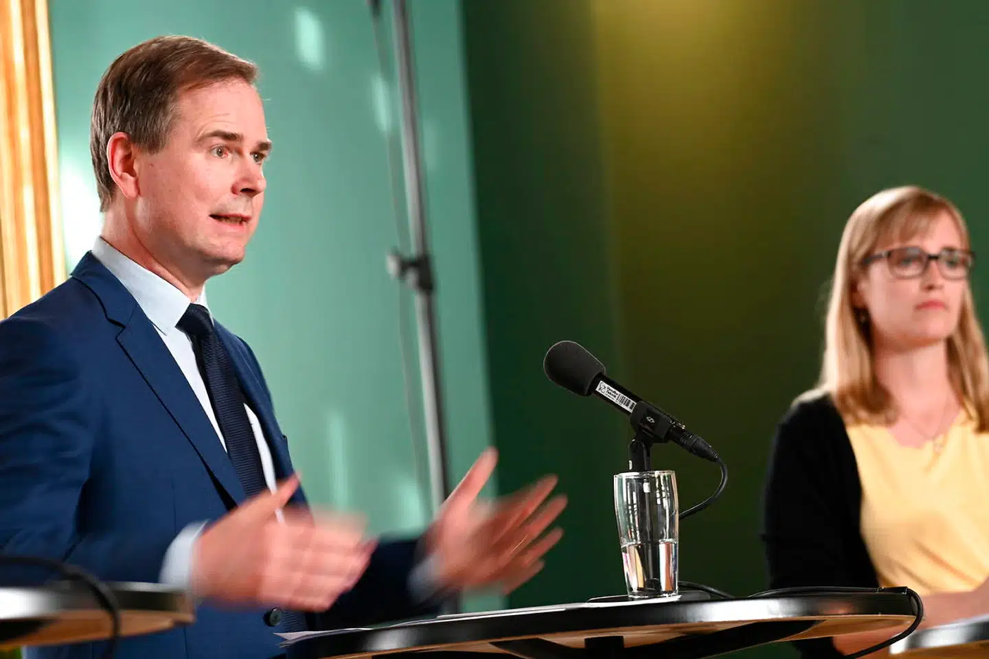 Finansminister Nicolai Wammen præsenterer økonomiaftale for 2021 mellem regeringen og Danske Regioner ved et pressemøde i Finansministeriet fredag den 29. maj 2020.