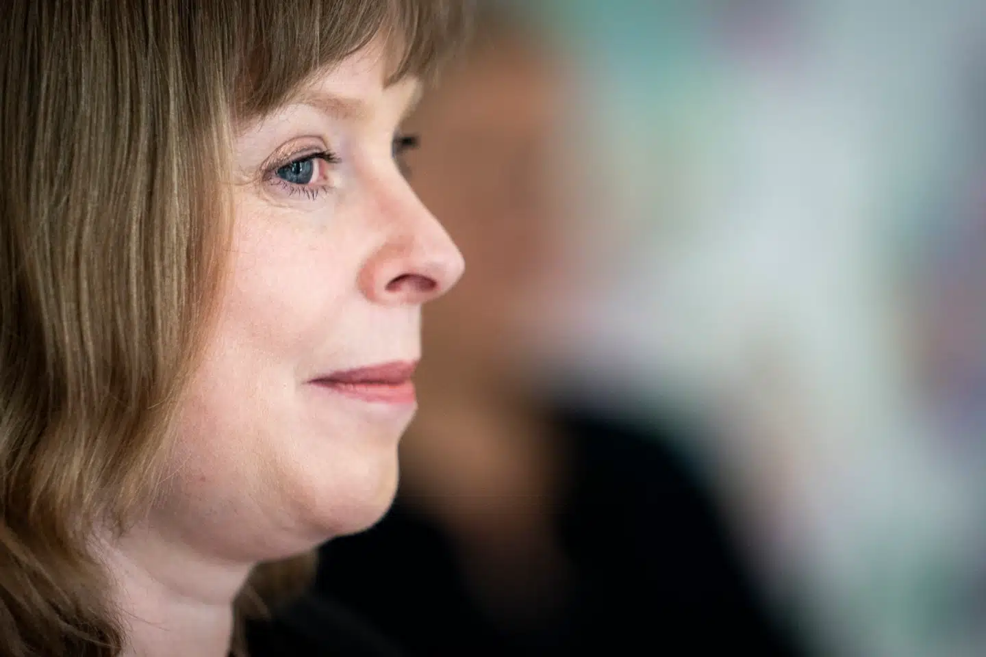 Kulturminister Joy Mogensen (S) er kaldt i åbent samråd om udbuddet af en ny digital public service-radiokanal på Christiansborg. Ministeren skal blandt andet svare på, hvilke drøftelser om udbudsprocessen der har været internt i ministeriet og internt i regeringen, før og efter at udbuddet blev afgjort. Foto: Liselotte Sabroe/Ritzau Scanpix