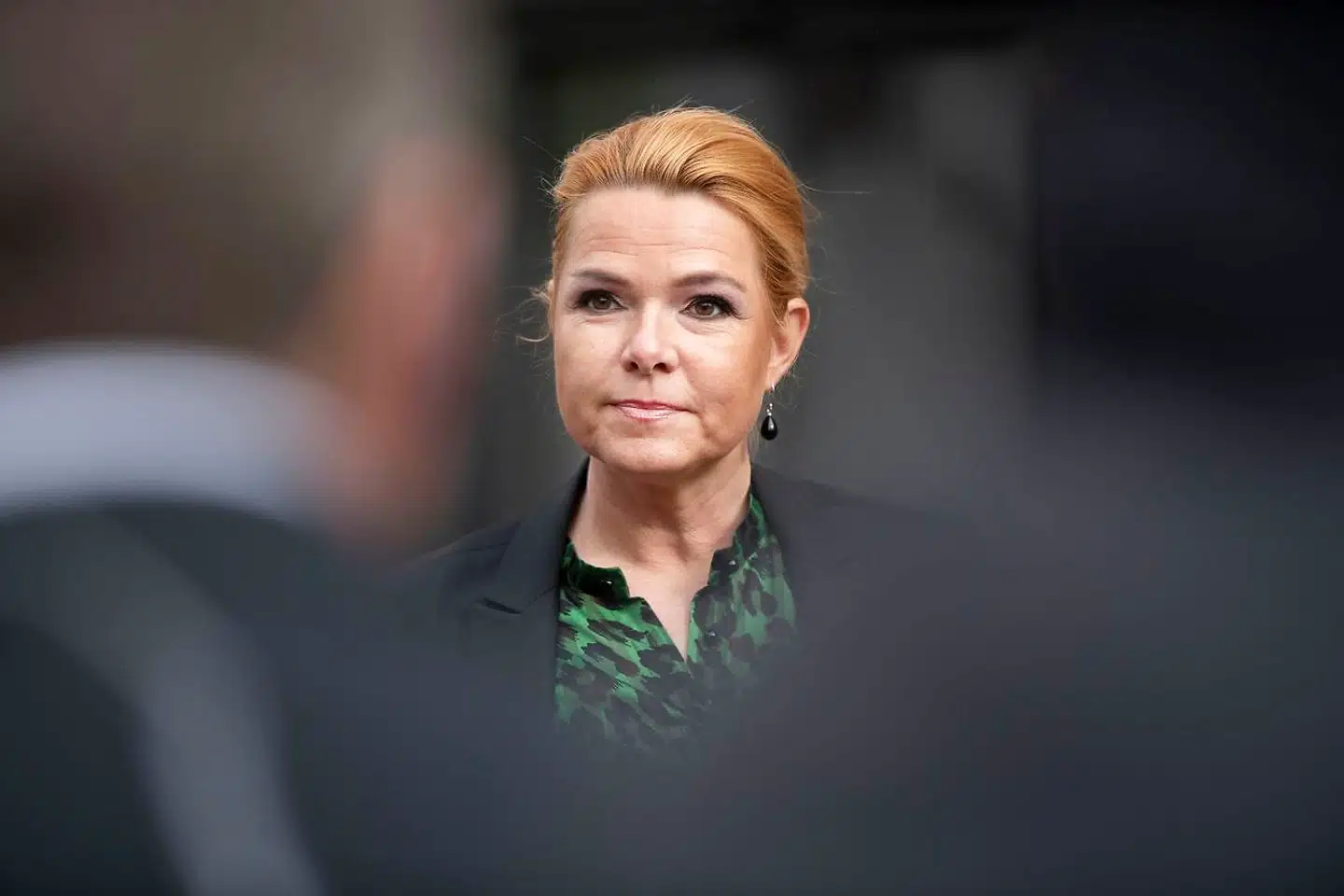 Forhenværende minister Inger Støjberg (V) afhøres af Instrukskommissionen, søndag den 24. maj 2020.. (Foto: Thomas Sjørup/Ritzau Scanpix)
