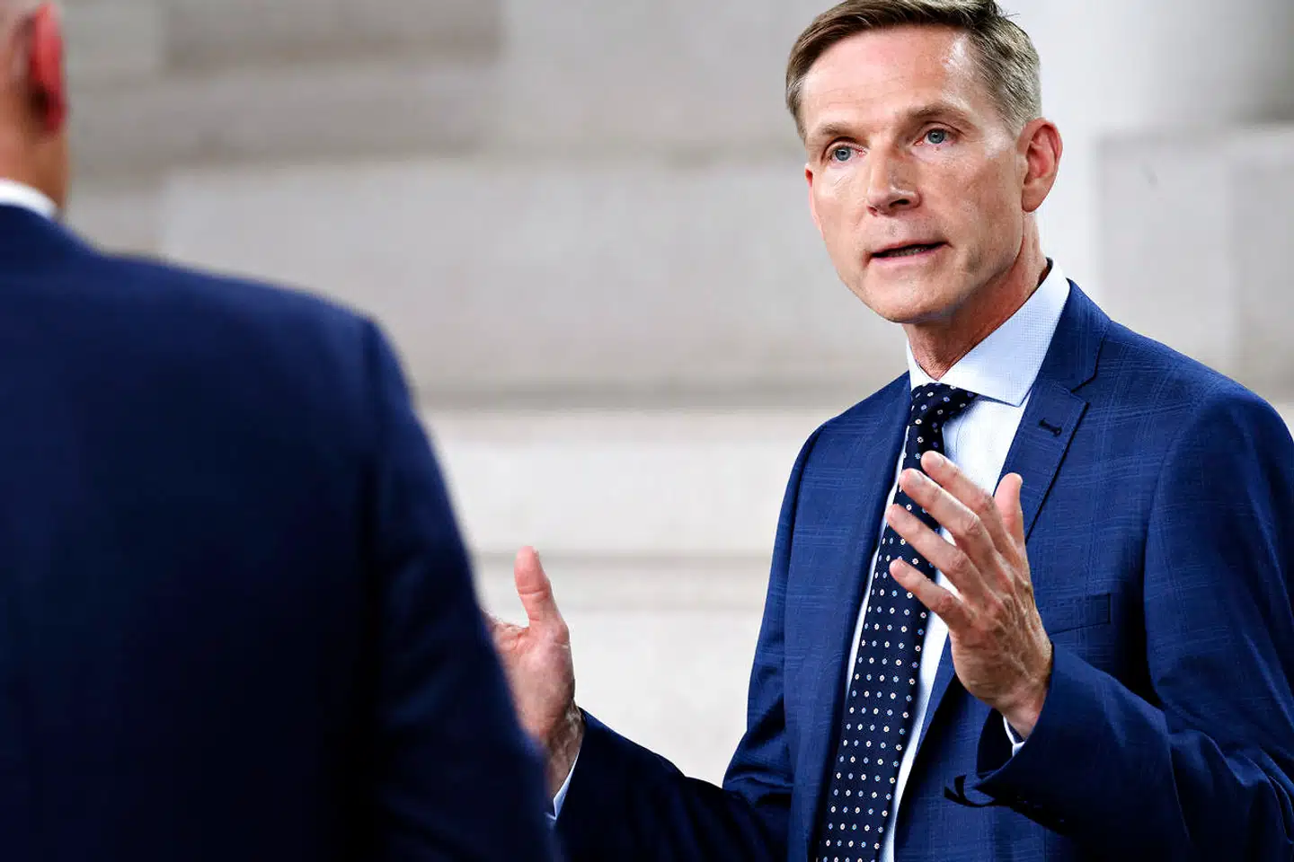 Arkivfoto: To kommunalbestyrelsesmedlemmer i Vordingborg forlader Dansk Folkeparti. Her Kristian Thulesen Dahl, formand for Dansk Folkeparti.