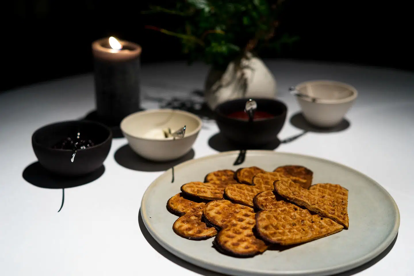 Vafler er de fleste nordmænds livret, også Michelin-kokkes.