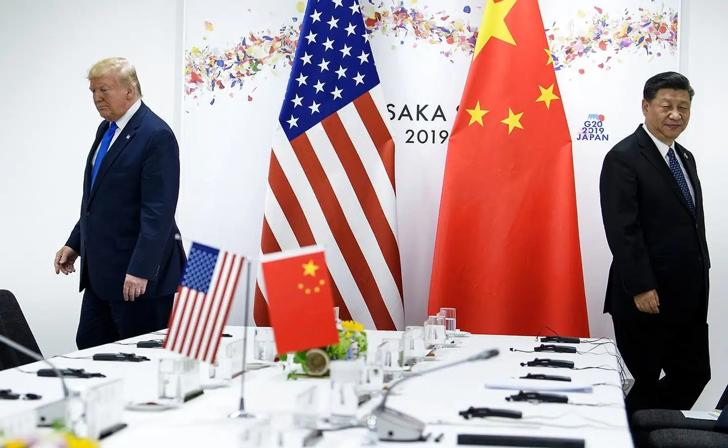 Donald Trump og Kinas Xi Jinping var til G20-topmøde i Osaka sidste år. Nu ønsker Trump slet ikke at tale med sin kinesiske præsidentkollega.