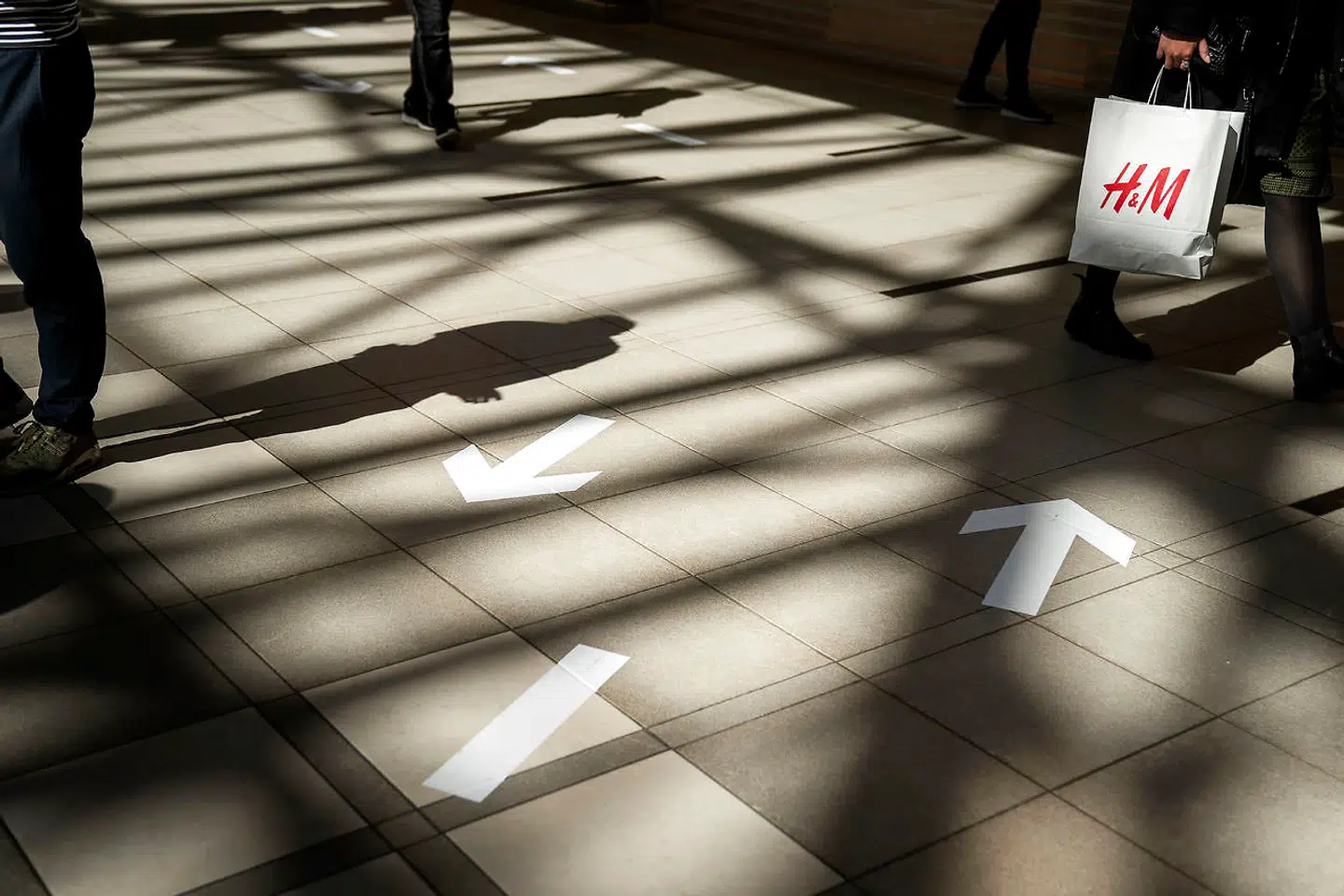 Der er lavet pile med ensretning i Lyngby Storcenter.