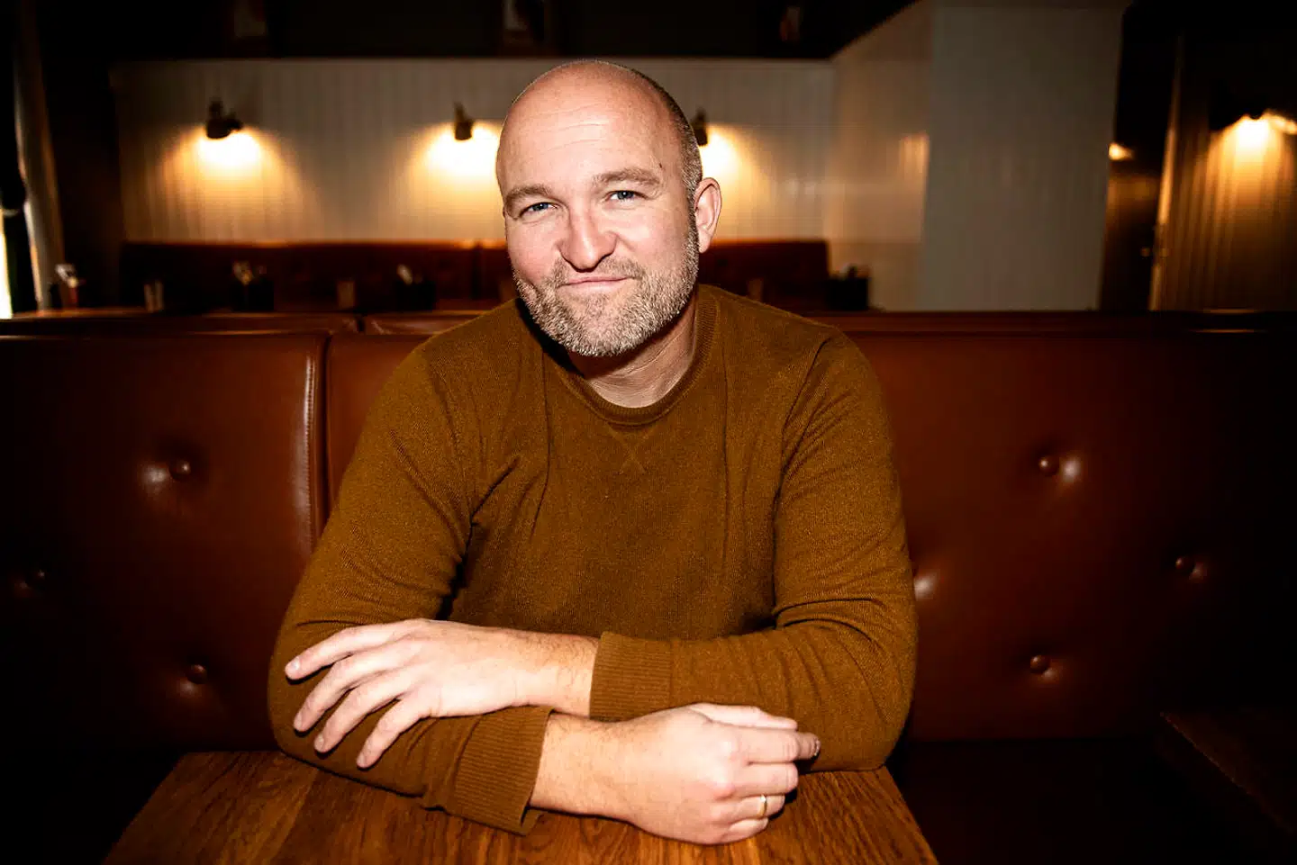Anders Aagaard, ejer af Madklubben, fotograferet på Bistro Royal i København.