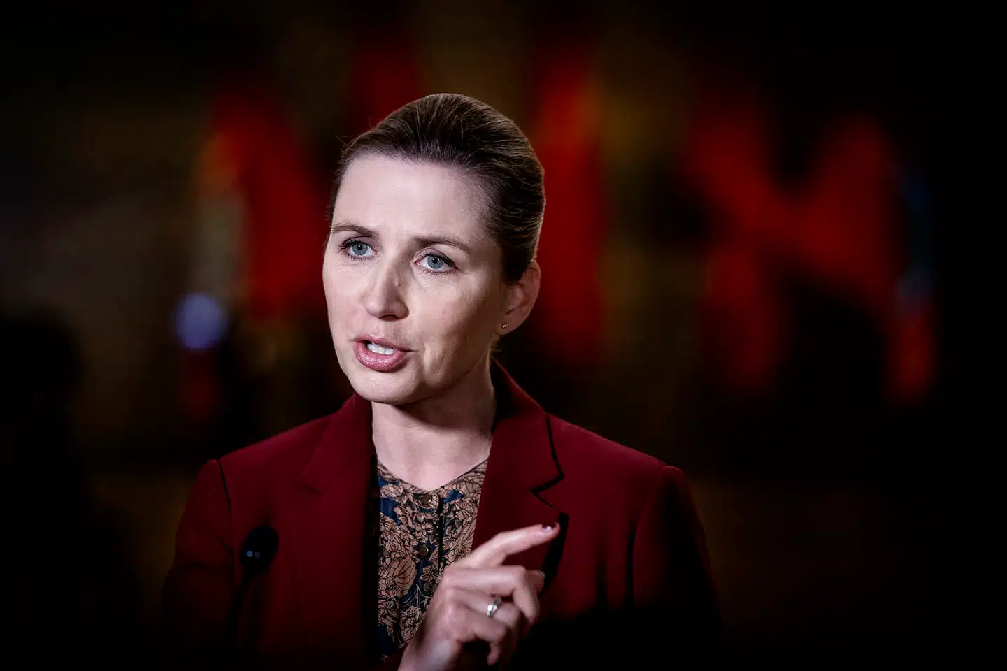 Socialdemokratiets formand Mette Frederiksen afholder i år sin 1. maj-tale live på Facebook, transmitteret live fra Arbejdermuseet i København, fredag den 1. maj 2020.