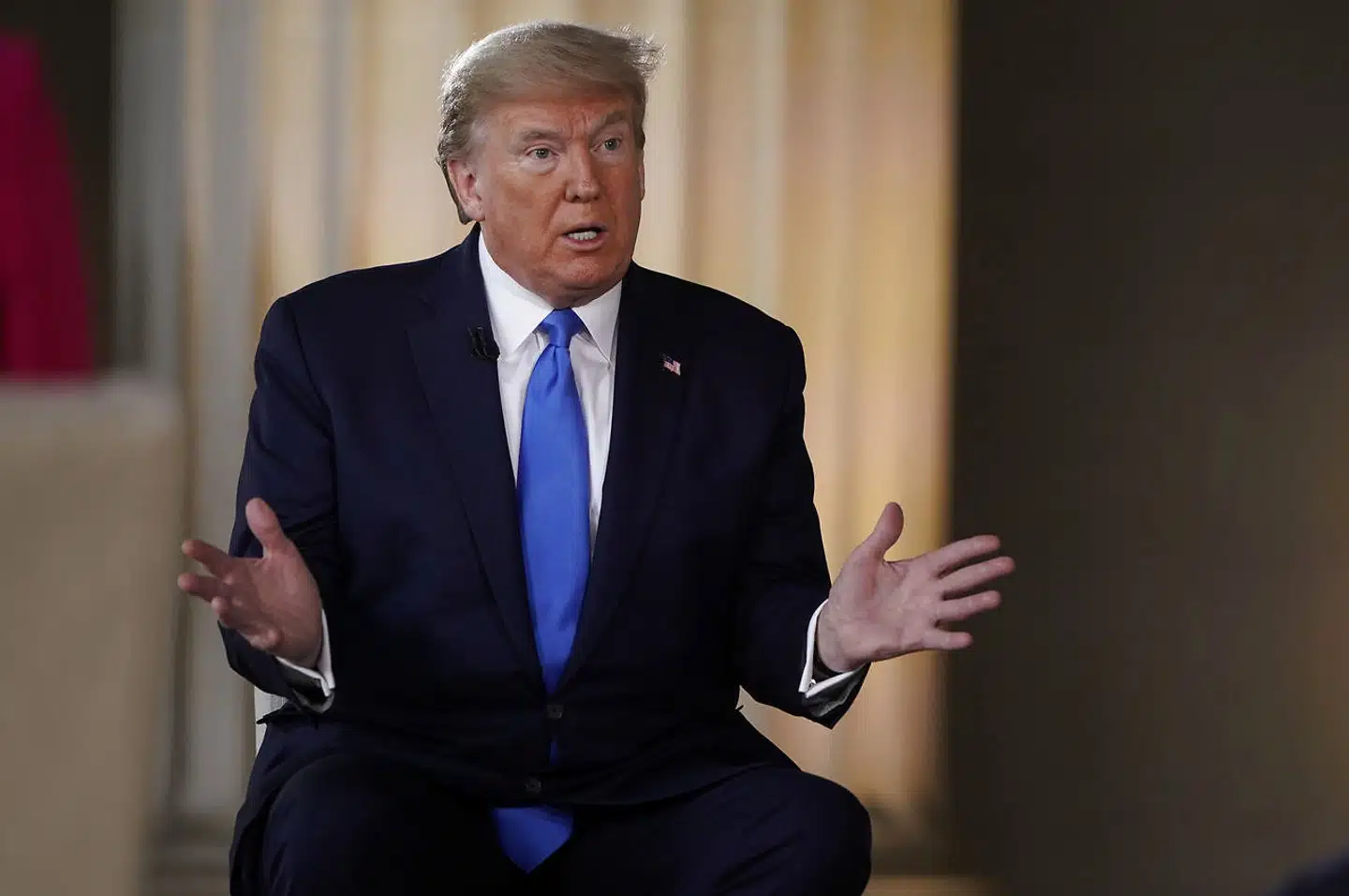 ARKIVFOTO: Trump blev torsdag på et pressemøde spurgt, om han havde set noget, der gør, at han med stor sikkerhed kan sige, at det var en virus, der slap ud af det kinesiske laboratorie i Wuhan.