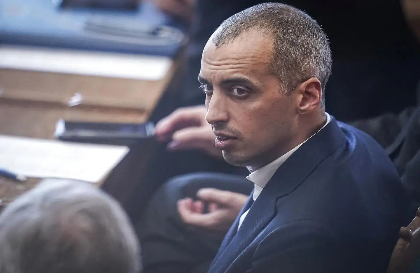 Udlændinge- og integrationsminister Mattias Tesfaye til møde i Folketingssalen.