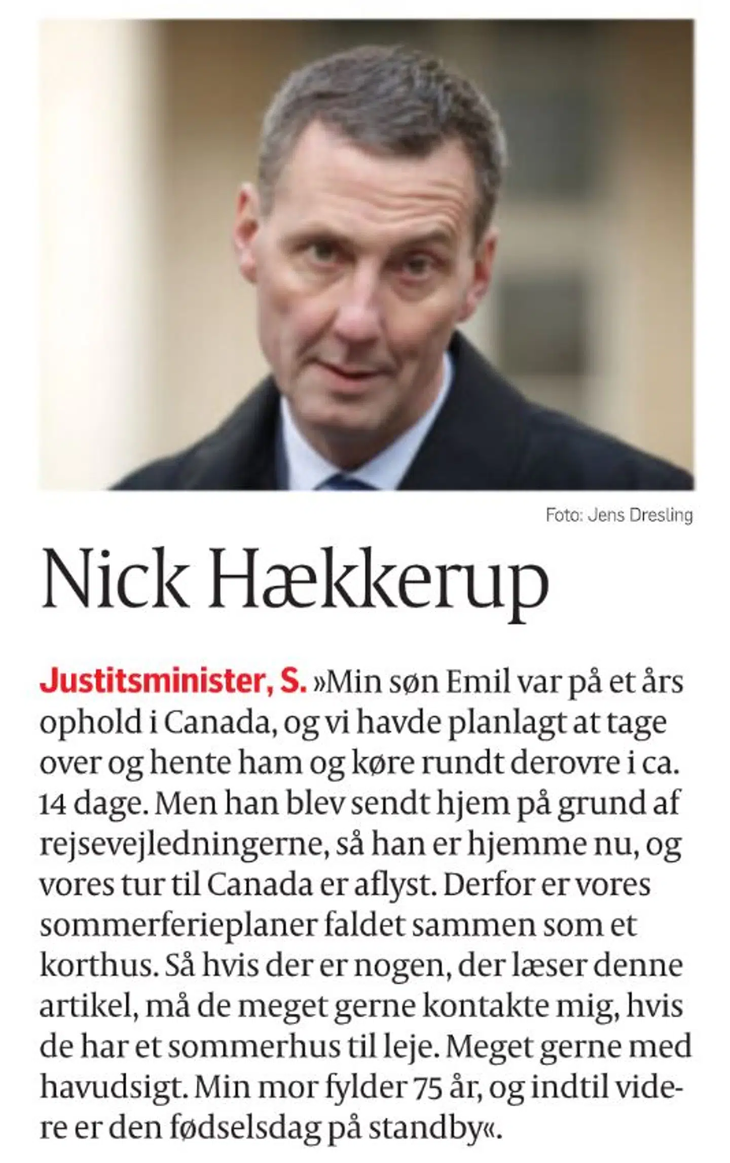 Screendump fra Politiken.