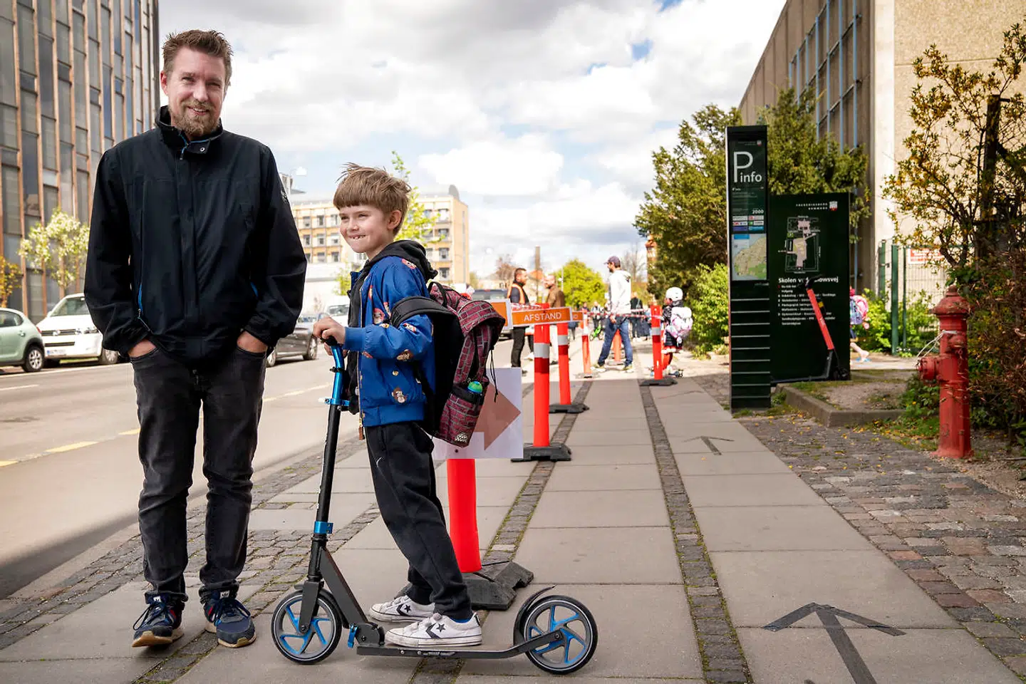 Frederik Andersen og hans søn Hannibal på syv år.