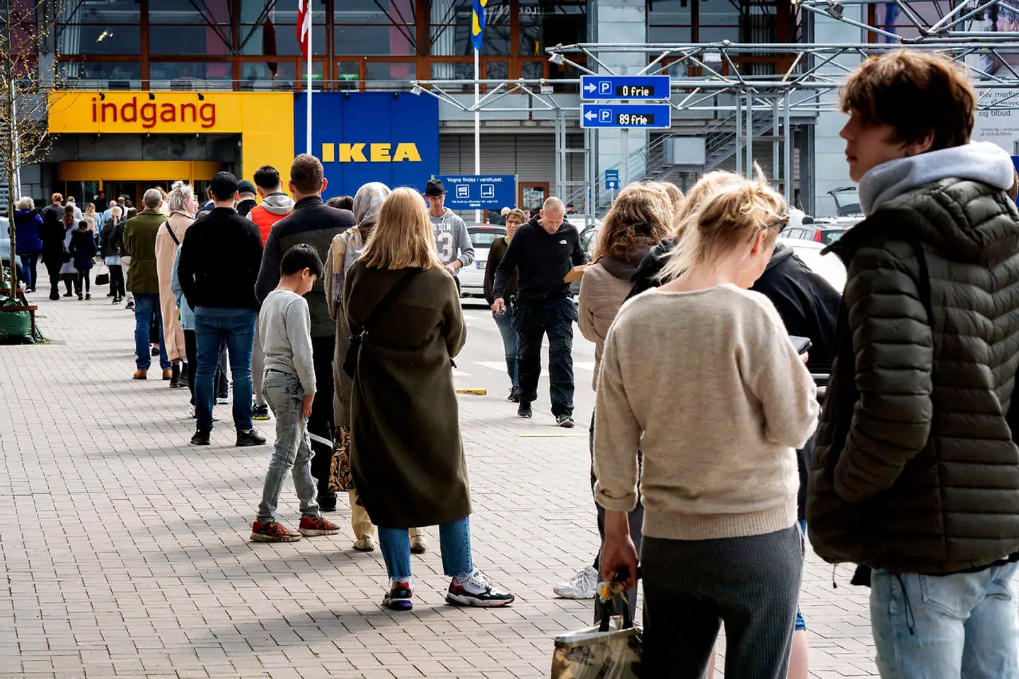Ikea åbner igen. Her fra deres varehus i Gentofte.